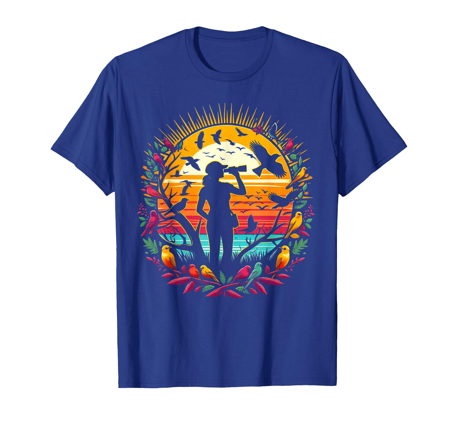 Fun Colorful BirdWatcer Birder Birding Women's Cute Bird T-Shirt