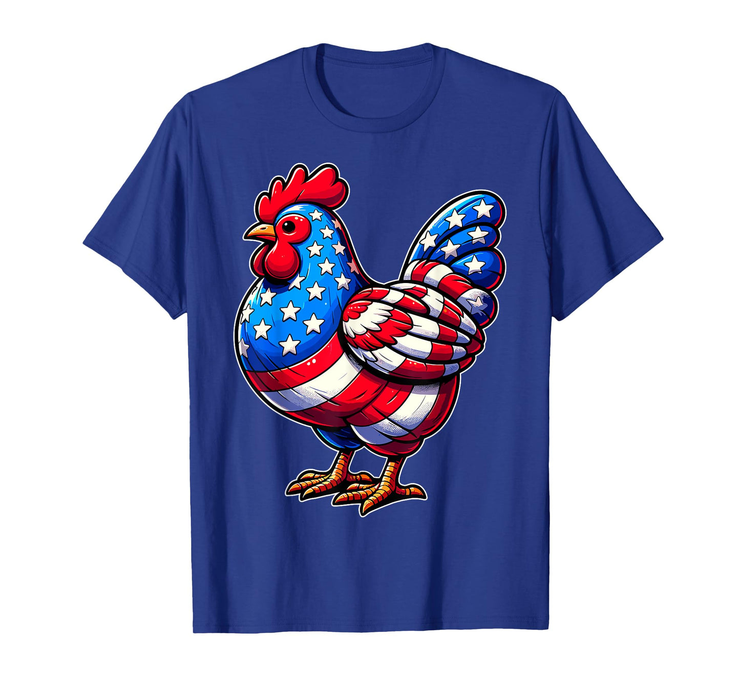 Chicken USA Flag Sunglasses 4th of July Patriotic Chicken T-Shirt for Women Men