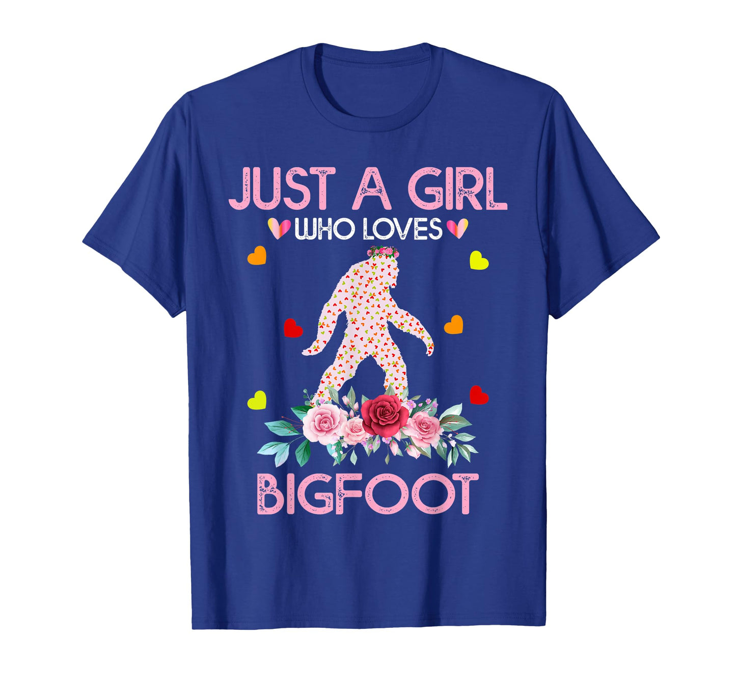 Bigfoot Shirt For Women Kids Just A Girl Who Loves Bigfoot T-Shirt