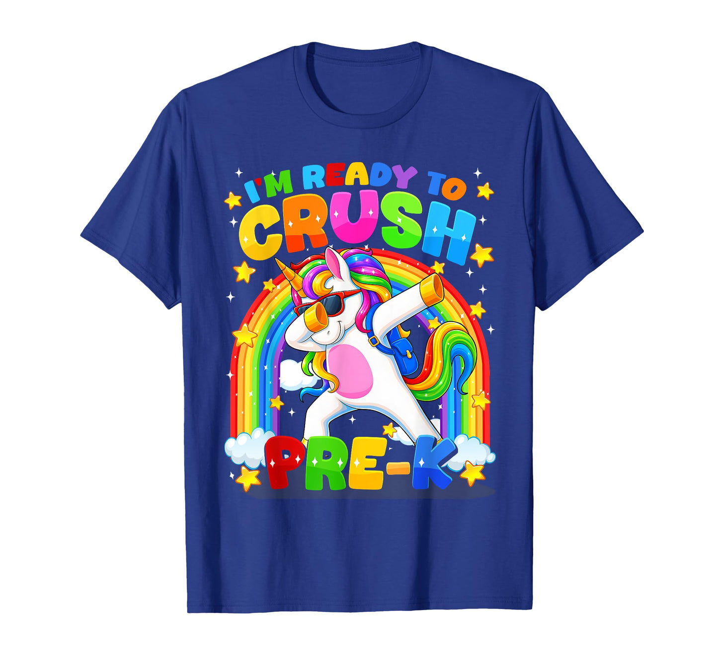 Im Ready To Crush Pre K Pre-K First Day Unicorn Kid Boy Girl T-Shirt