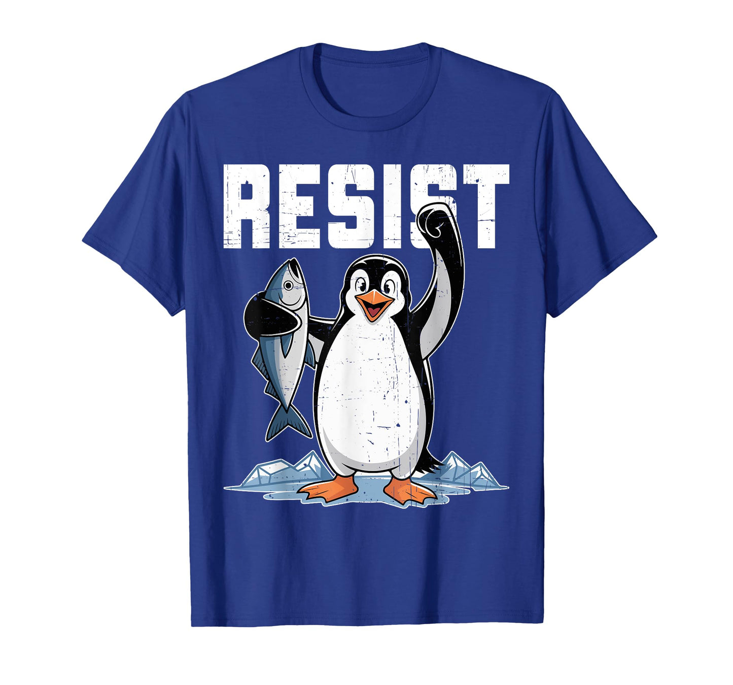 Resist Penguin Activism Graphic Design T-Shirt