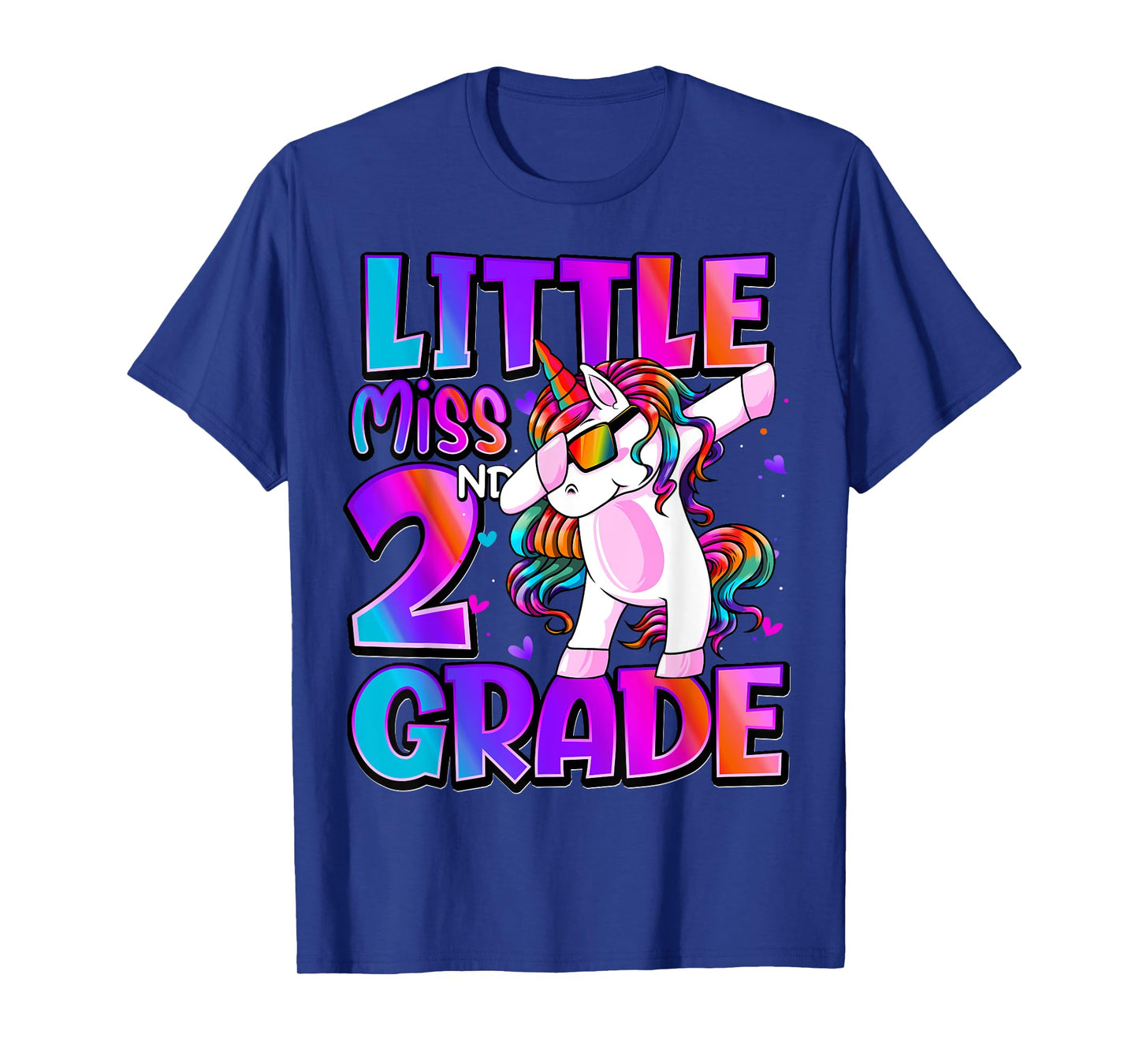 Little Miss 2nd Grade Unicorn Back To School 2nd Grade Girls T-Shirt