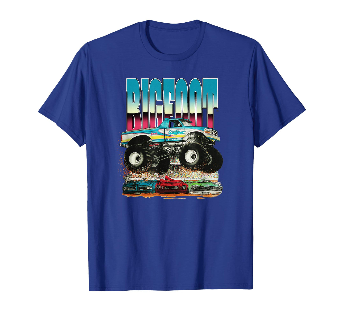 Wildfoot (BIGFOOT) Jumping Cars T-Shirt