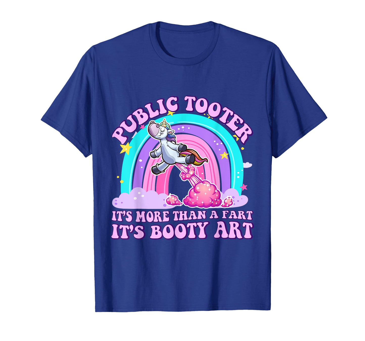Public Tooter Funny Unicorn Inappropriate Embarrassing Adult T-Shirt
