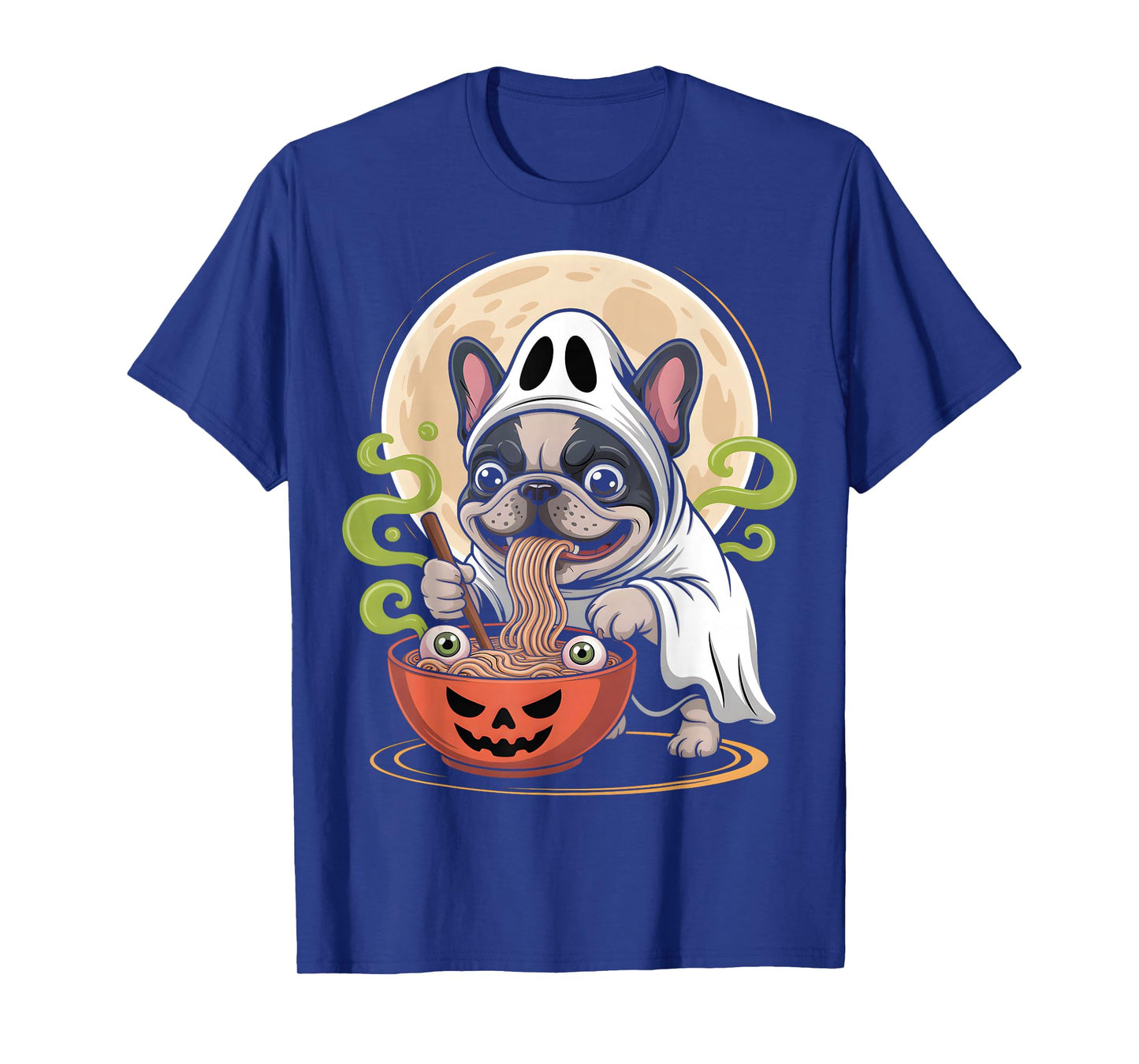 French Bulldog Halloween Ramen Ghost Dog T-Shirt