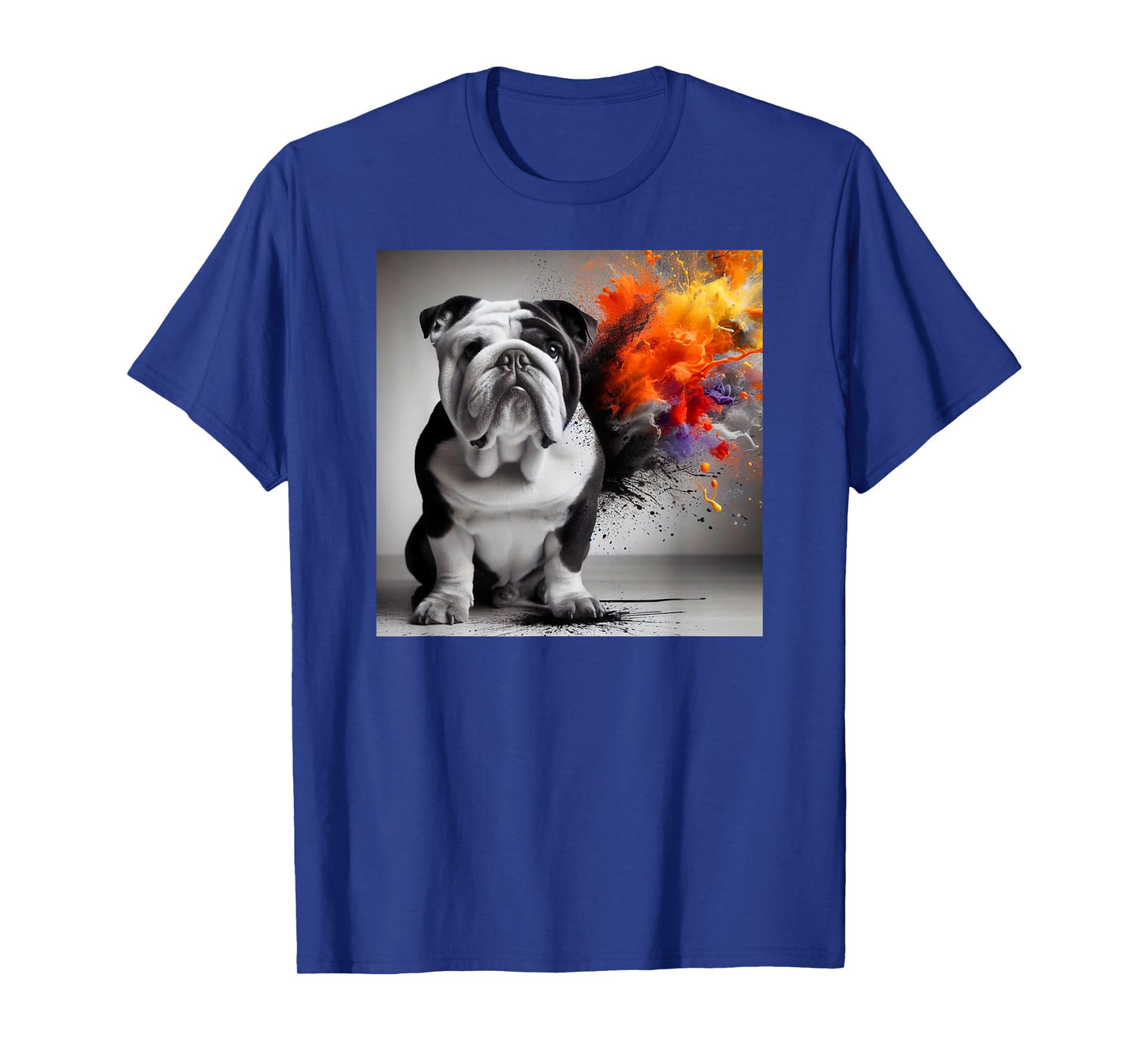 Bold Bulldog Contrast, Bulldog themed Men Women Kids T-Shirt