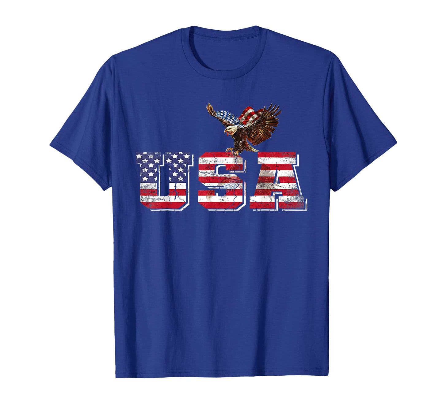 USA American Flag Patriotic 4th of July Eagle For Men Women T-Shirt