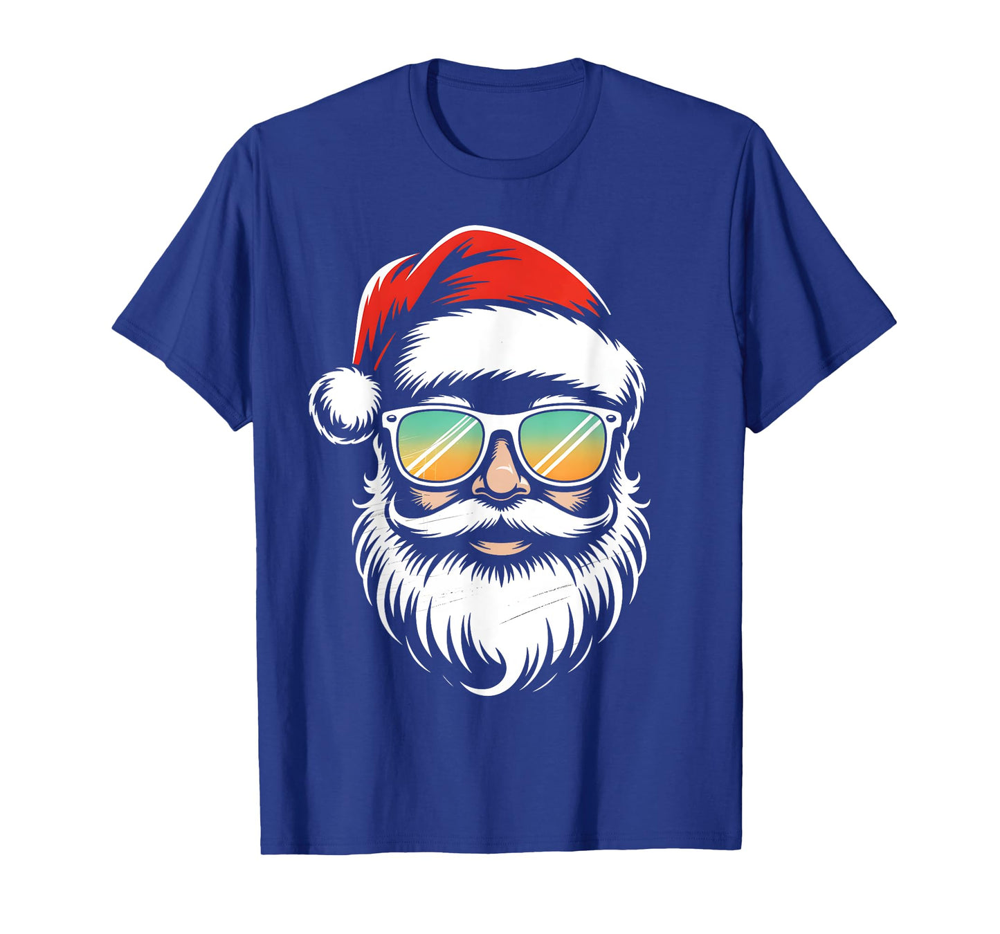 Retro Sunglasses Santa Face Christmas Xmas Men Boys Kids T-Shirt