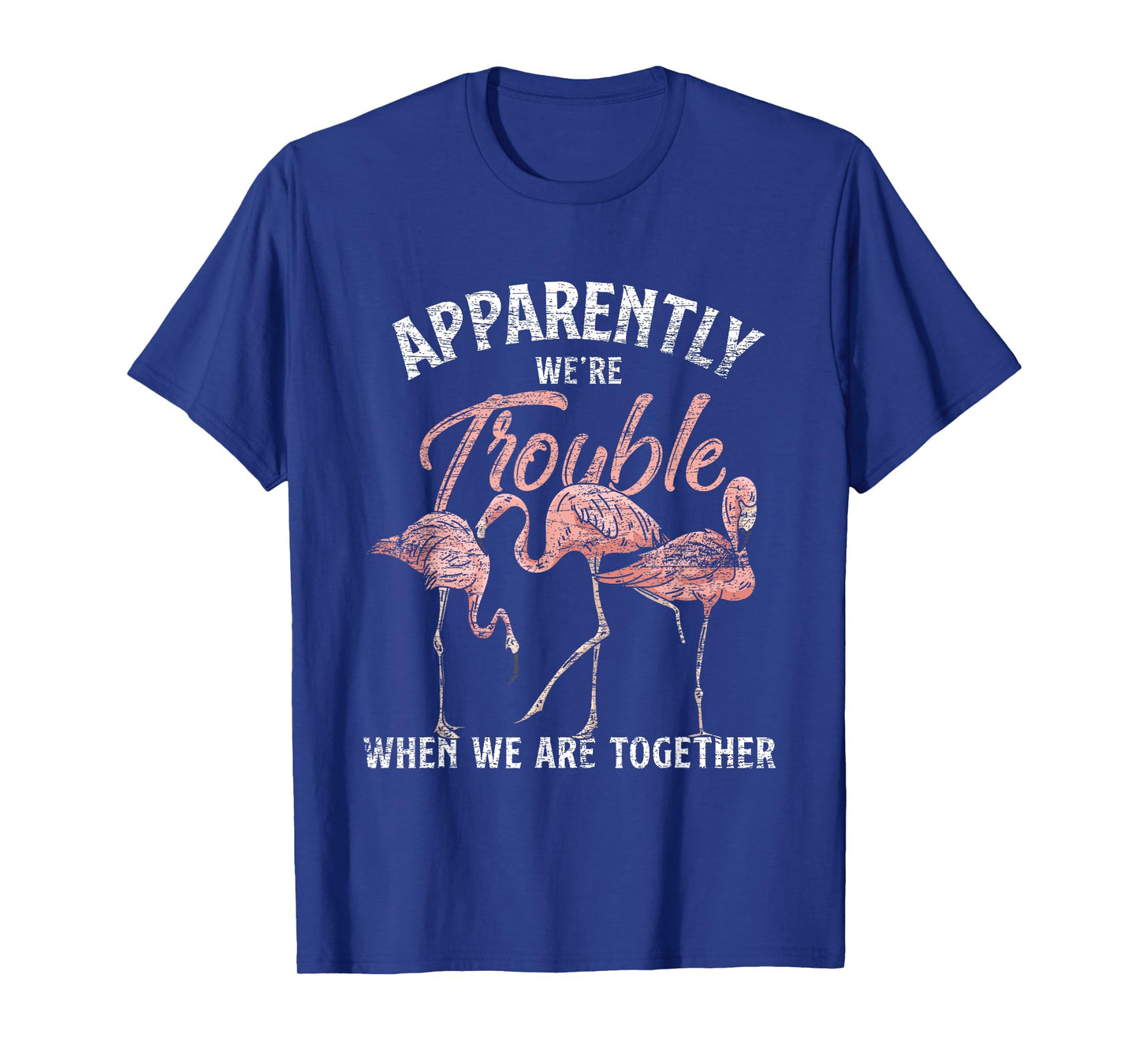 Apparently We Are Trouble When We Are Together Flamingo T-Shirt