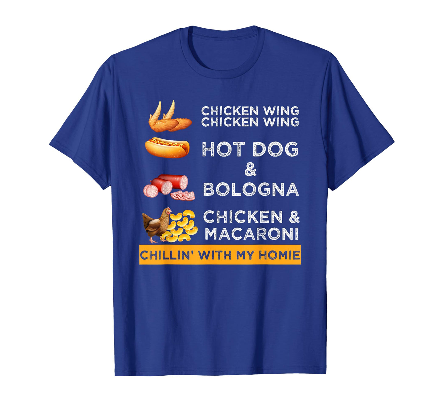 Chicken Wing Chicken Wing Hotdog and Bologna Funny T-Shirt