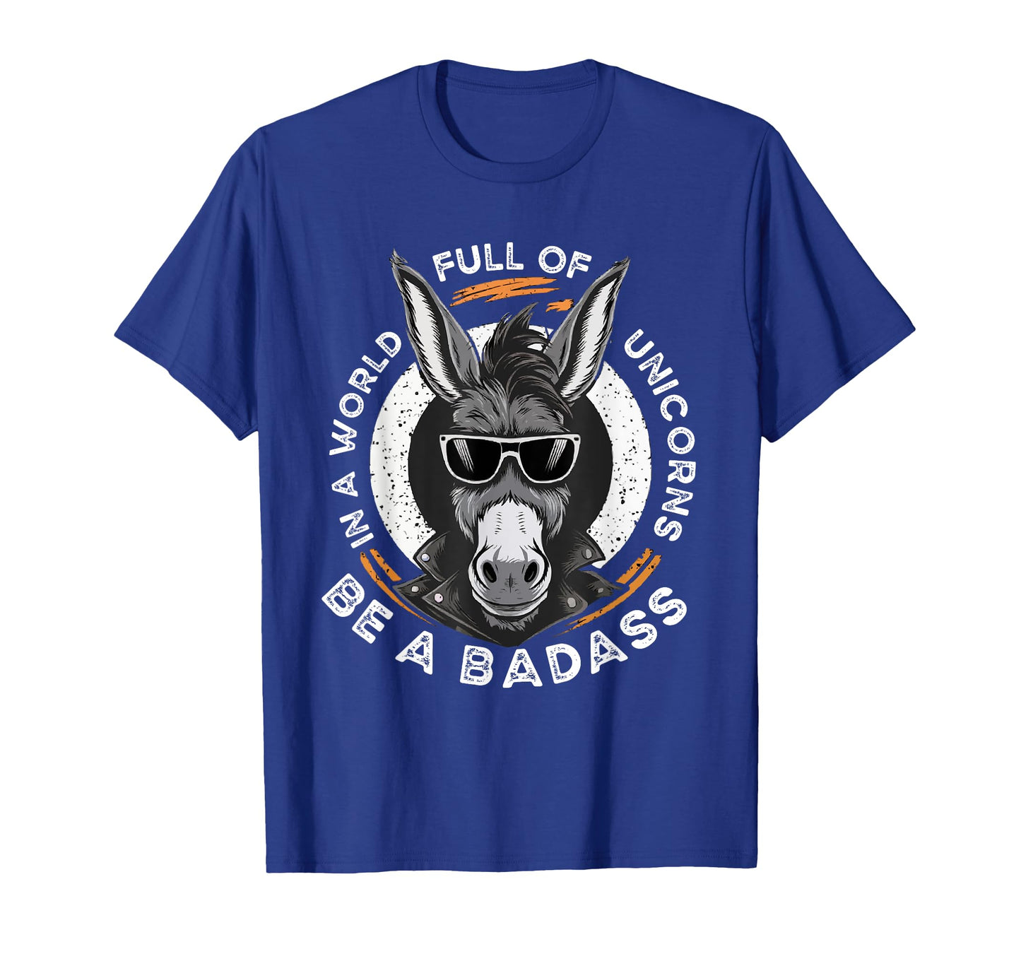 Animal Lover World Of Unicorns Badass Donkey T-Shirt