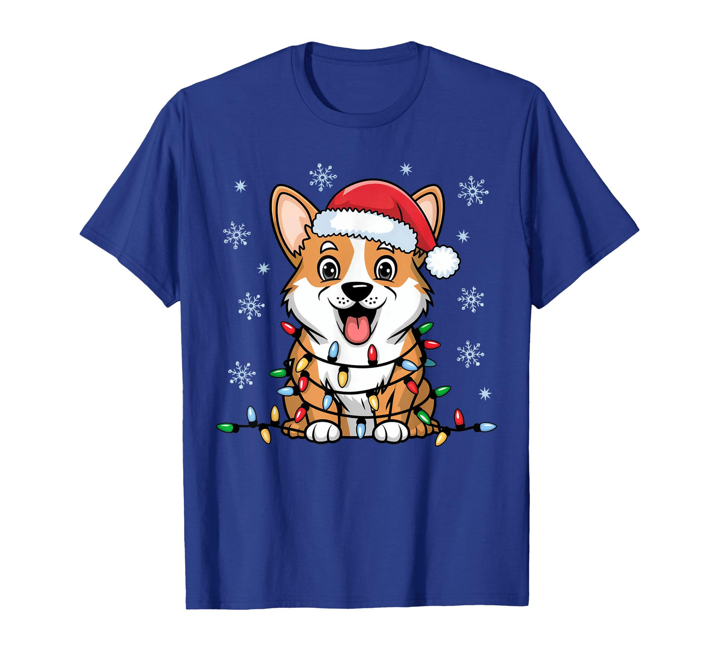 Pembroke Welsh Corgi Christmas Lights Xmas Dogs Gifts Women T-Shirt