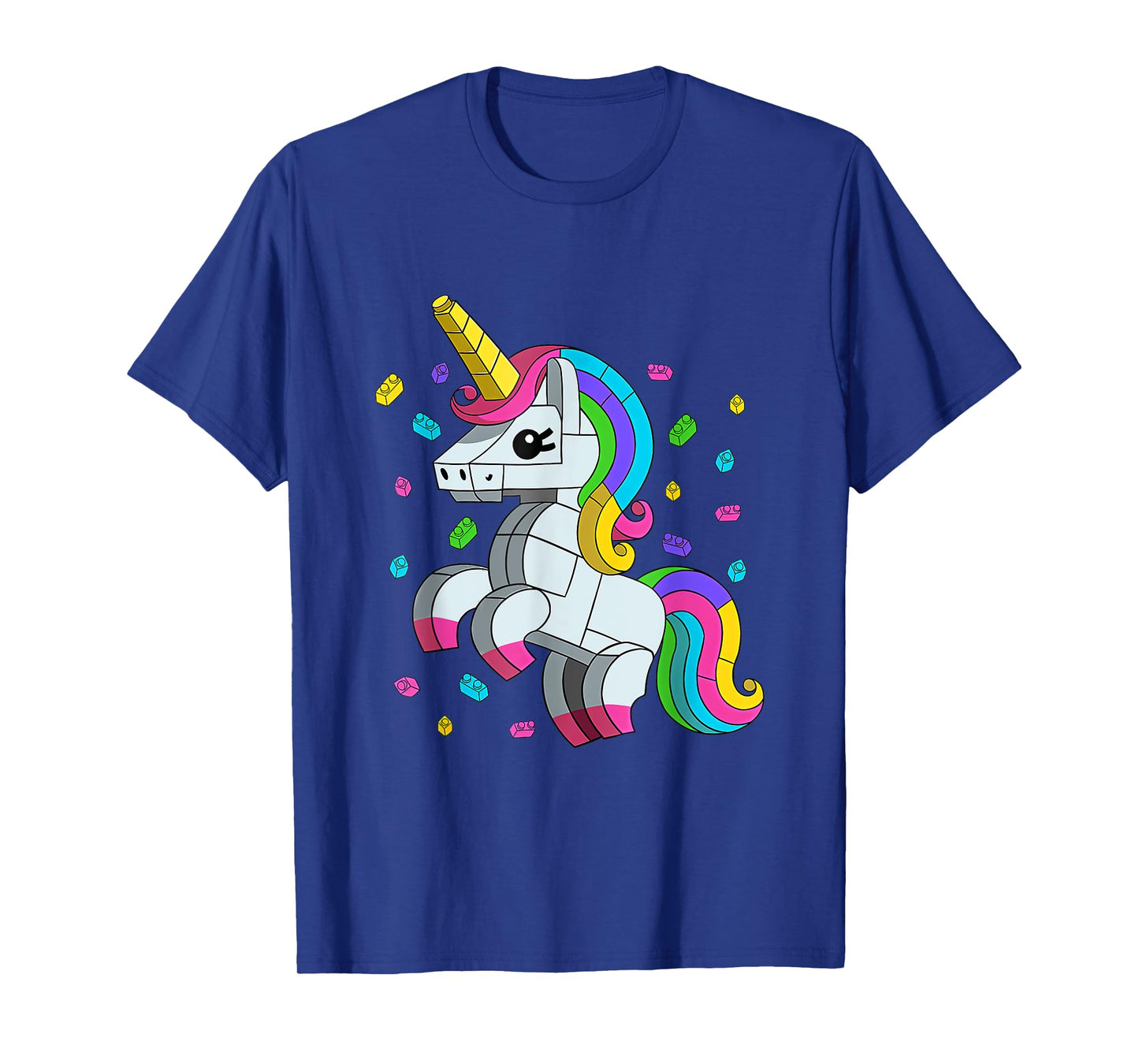 Unicorn Lover Master Builder Bricks Blocks Toys T-Shirt