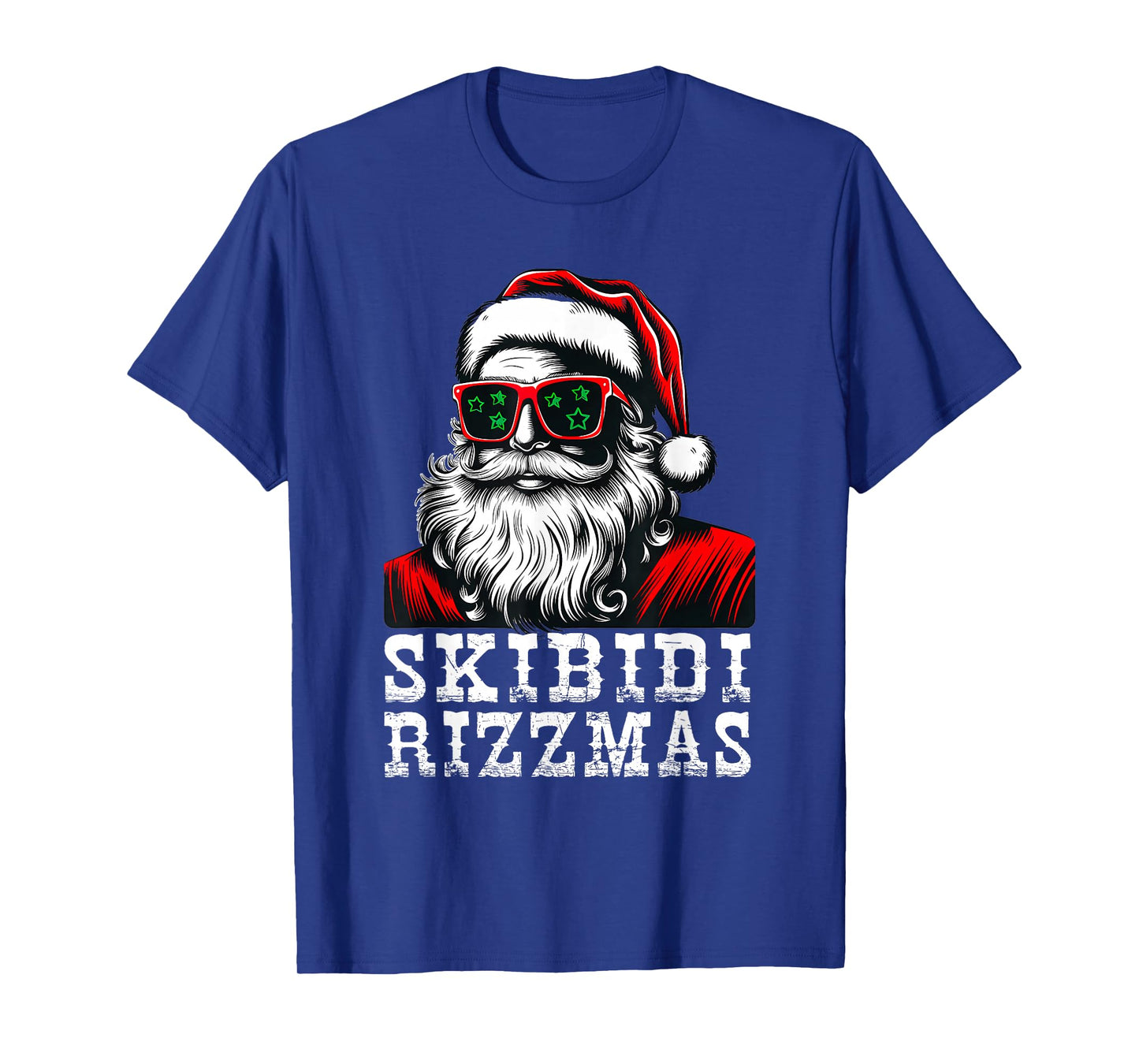 Skibidi Rizzmas Vintage Merry Christmas Santa Sigma T-Shirt