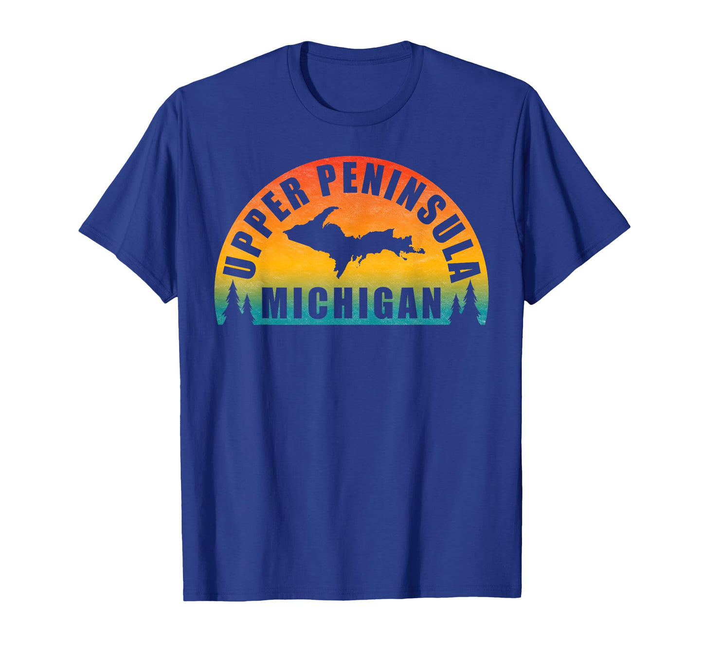 Classic Upper Peninsula of Michigan Sunset Style T-Shirt