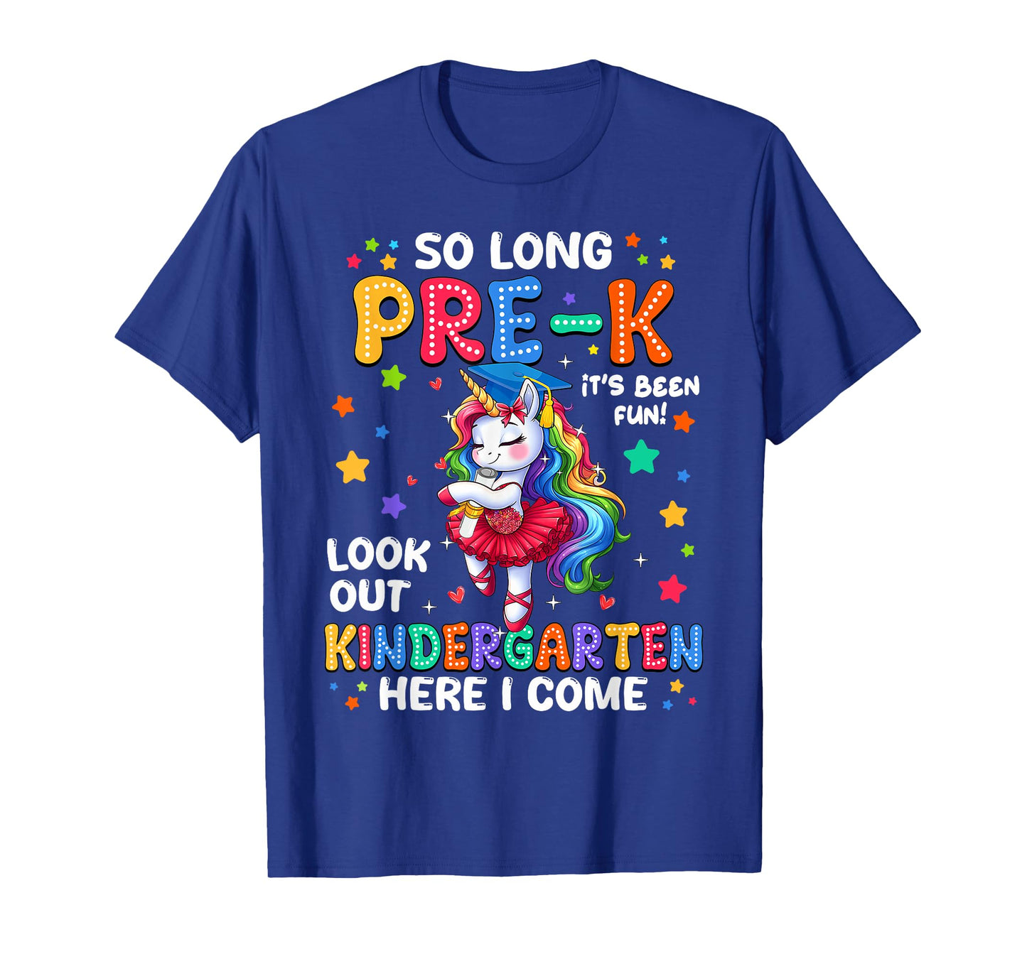 Pre-k Preschool Graduation Girls Kindergarten Here I Come T-Shirt
