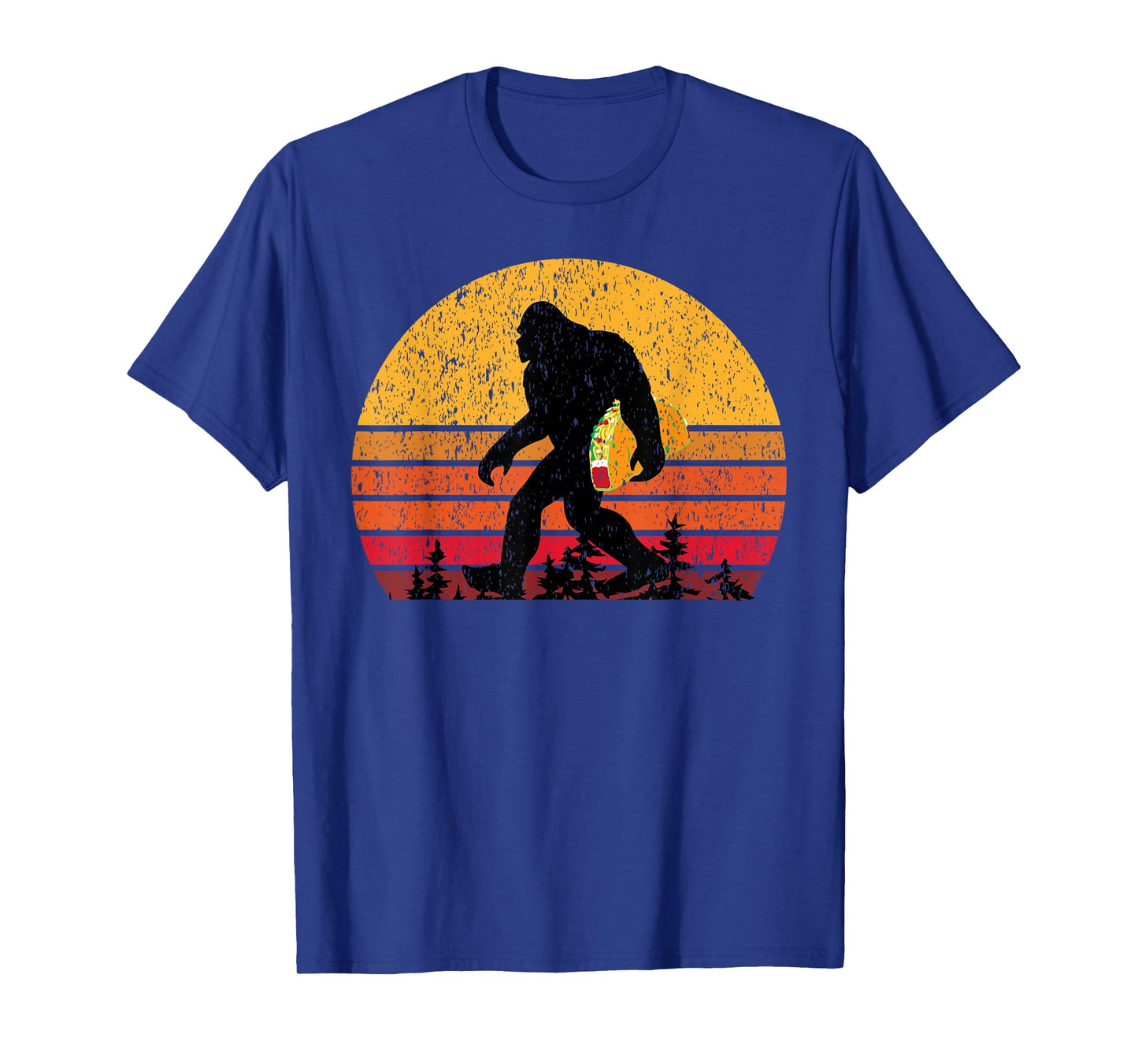 Bigfoot T Shirt for Women & Men Carrying Taco