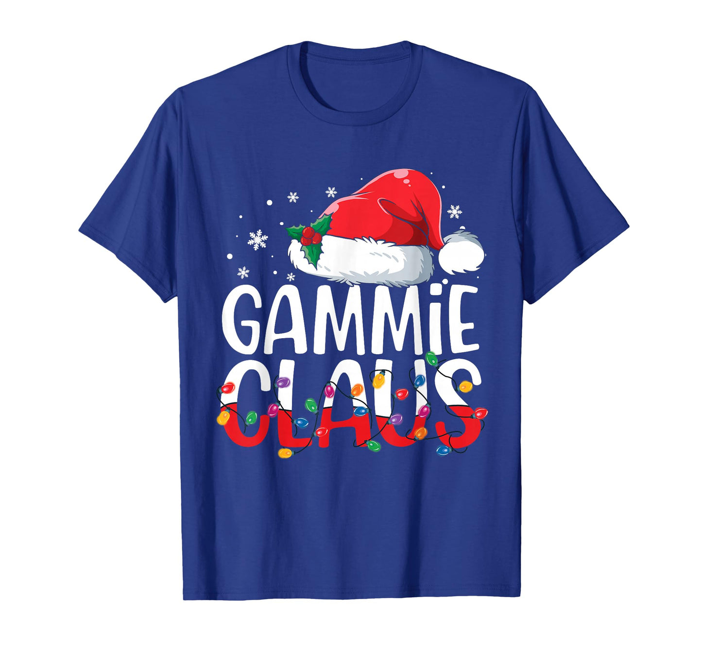 Gammie Claus Family Matching Christmas Pajamas Santa Hat T-Shirt