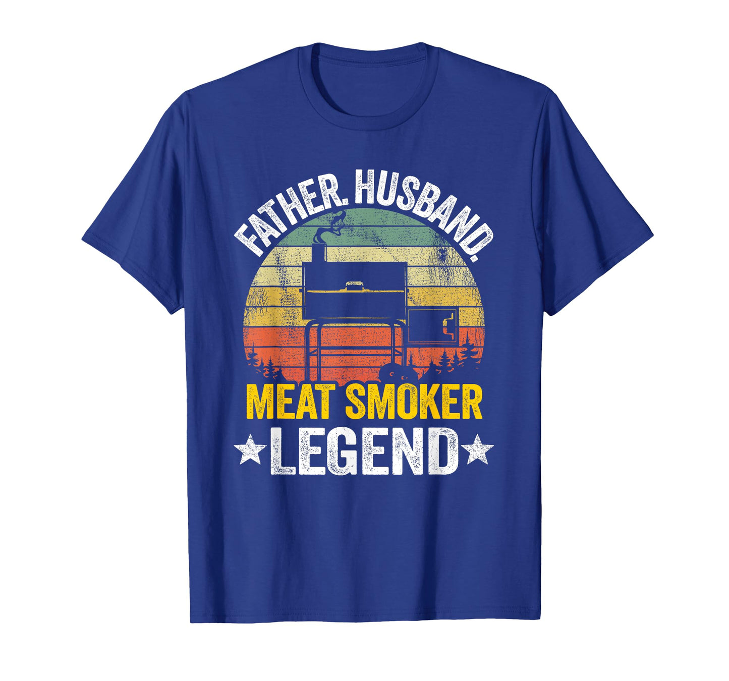 Father Husband Meat Smoker Legend Grilling Dad Meat Smoking T-Shirt