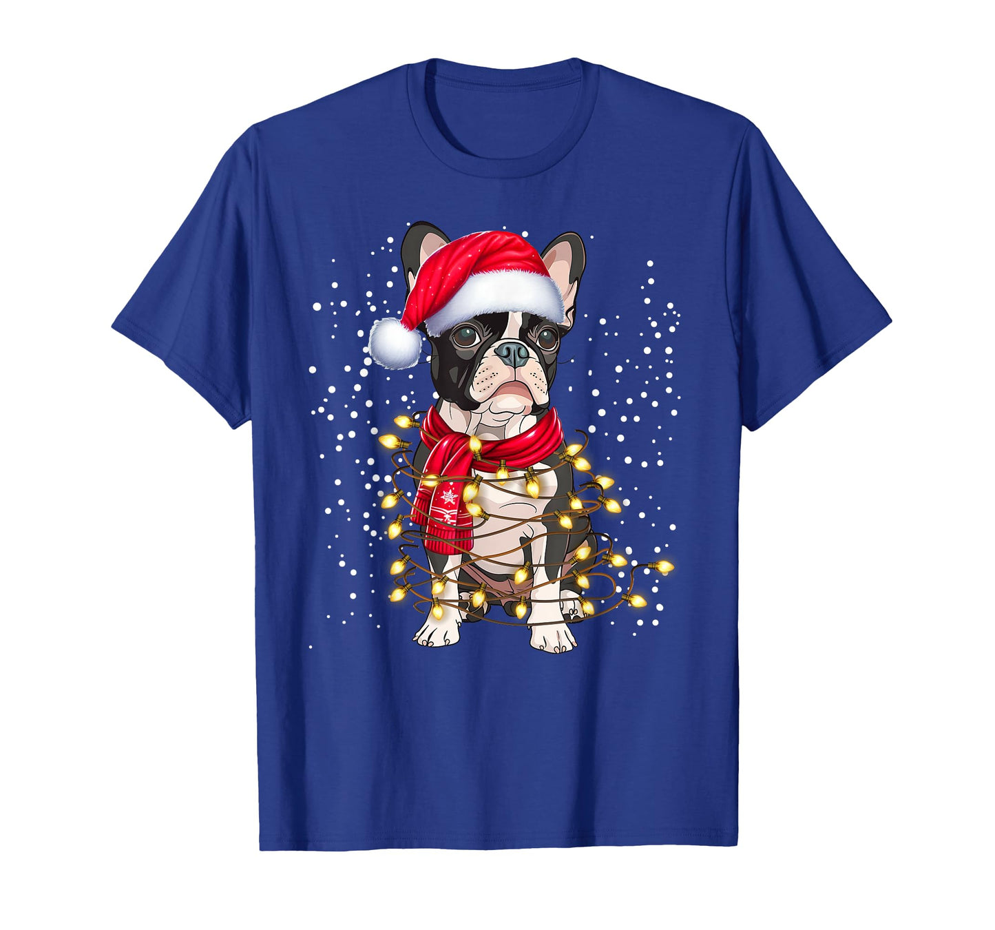 Boston Terrier dog Ugly Christmas Dog Xmas T-Shirt for Men Women Kids
