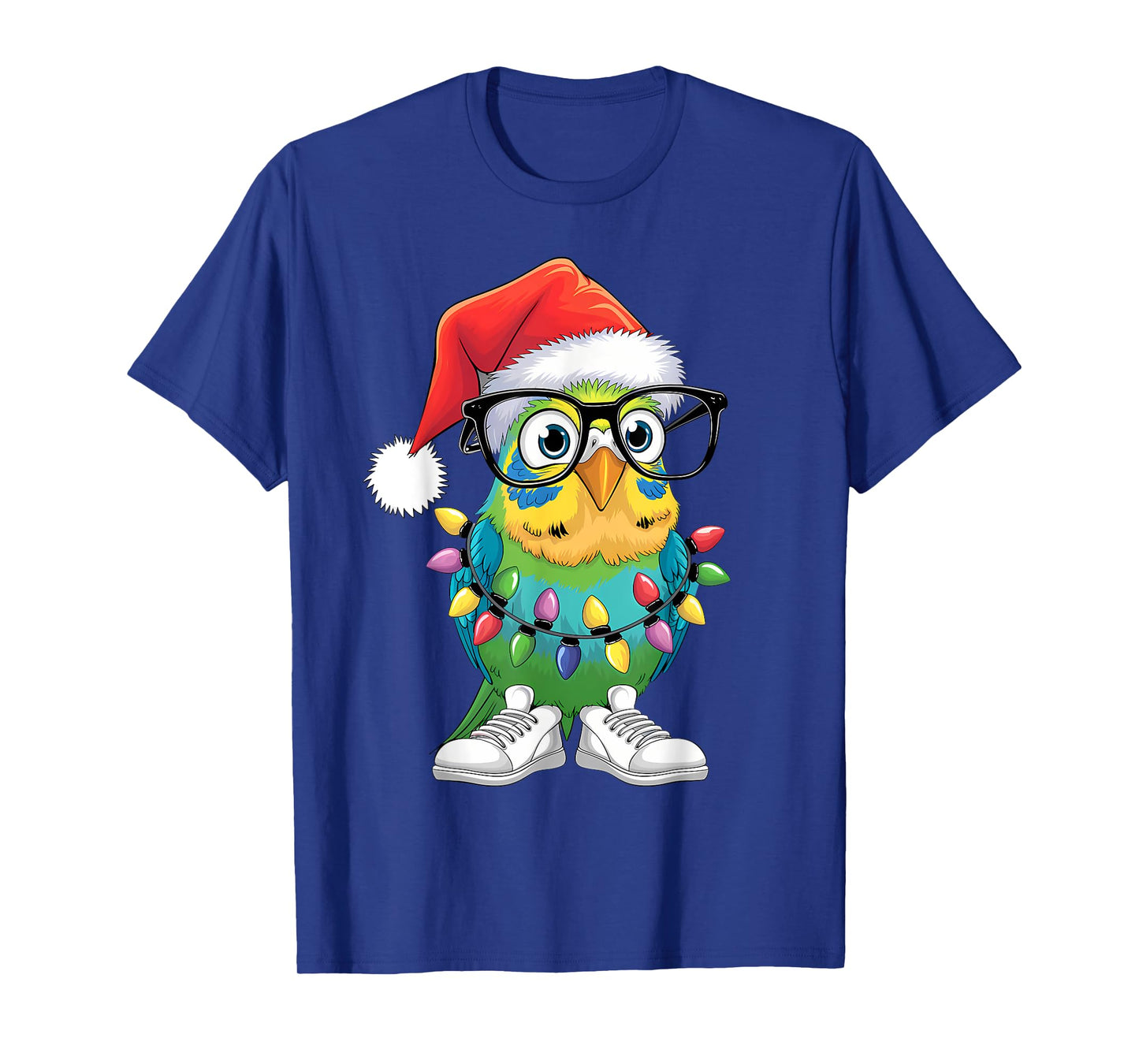 Groovy Xmas Budgie Birds Lover Christmas Parakeet Budgie T-Shirt