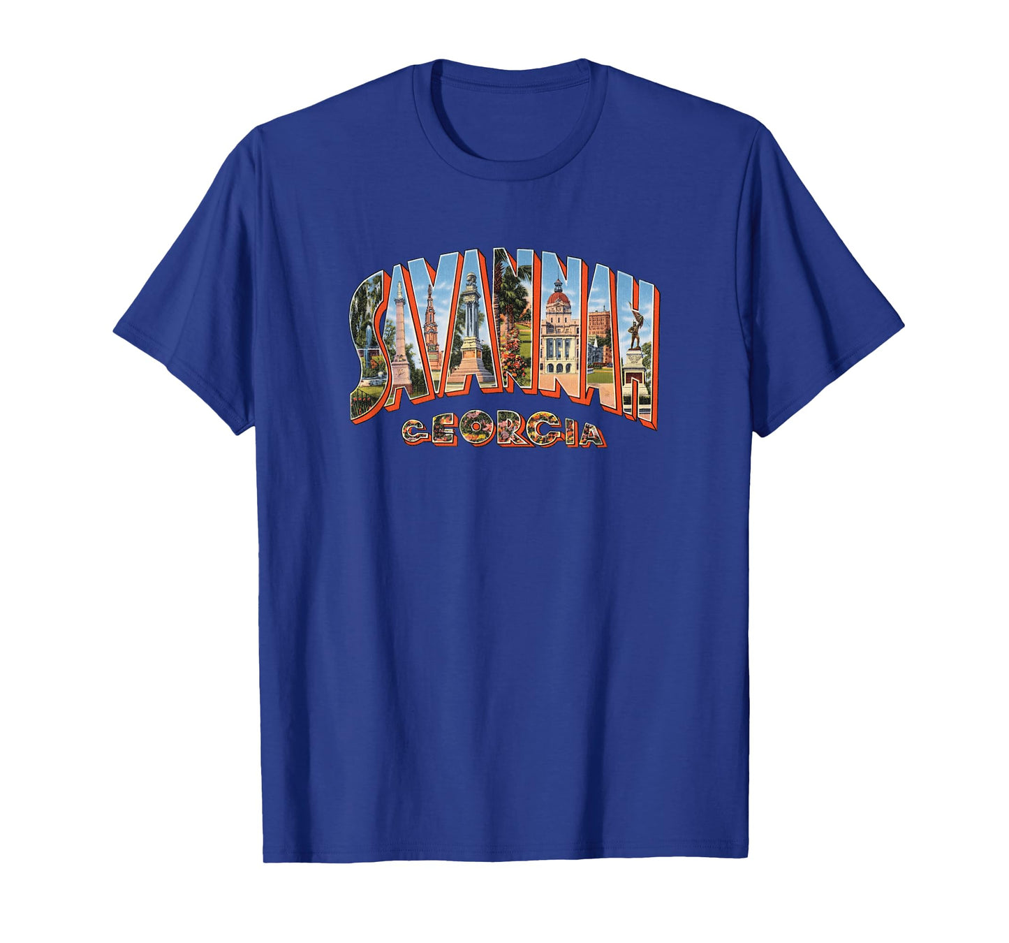 Savannah Georgia T Shirt Retro Vintage GA Souvenir Tshirt T-Shirt