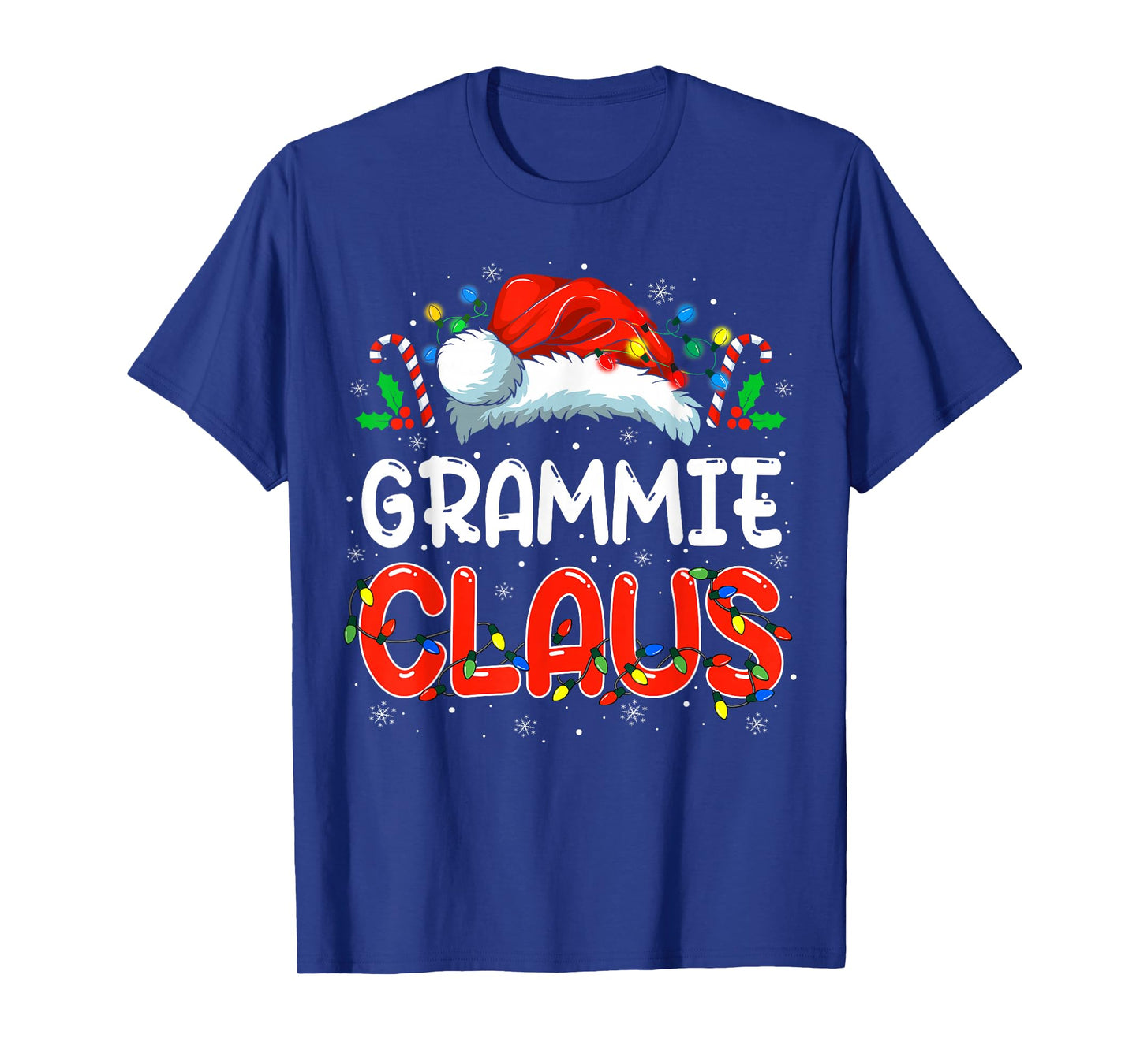 Grammie Claus Christmas Family Matching Pajamas Funny Xmas T-Shirt