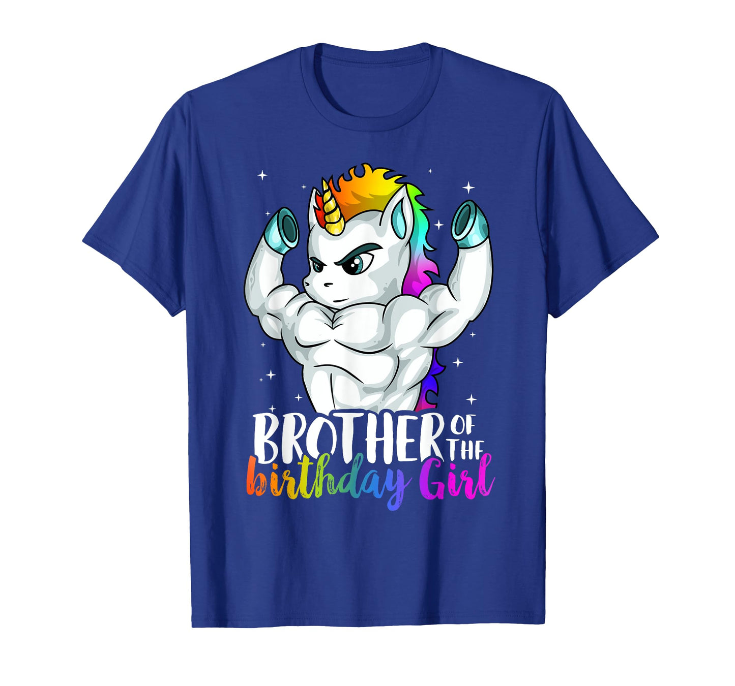 Brother of Birthday Girl Unicorn Boys Son Grandkid Nephew T-Shirt