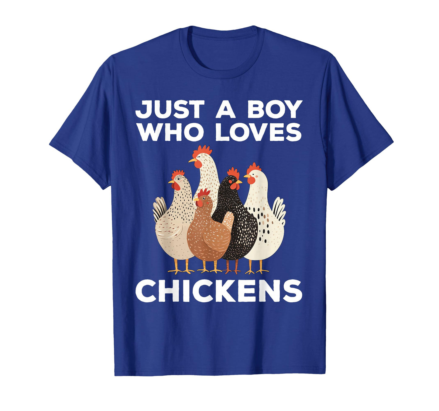 Just A Boy Who Loves Chickens Cute Chicken T-Shirt