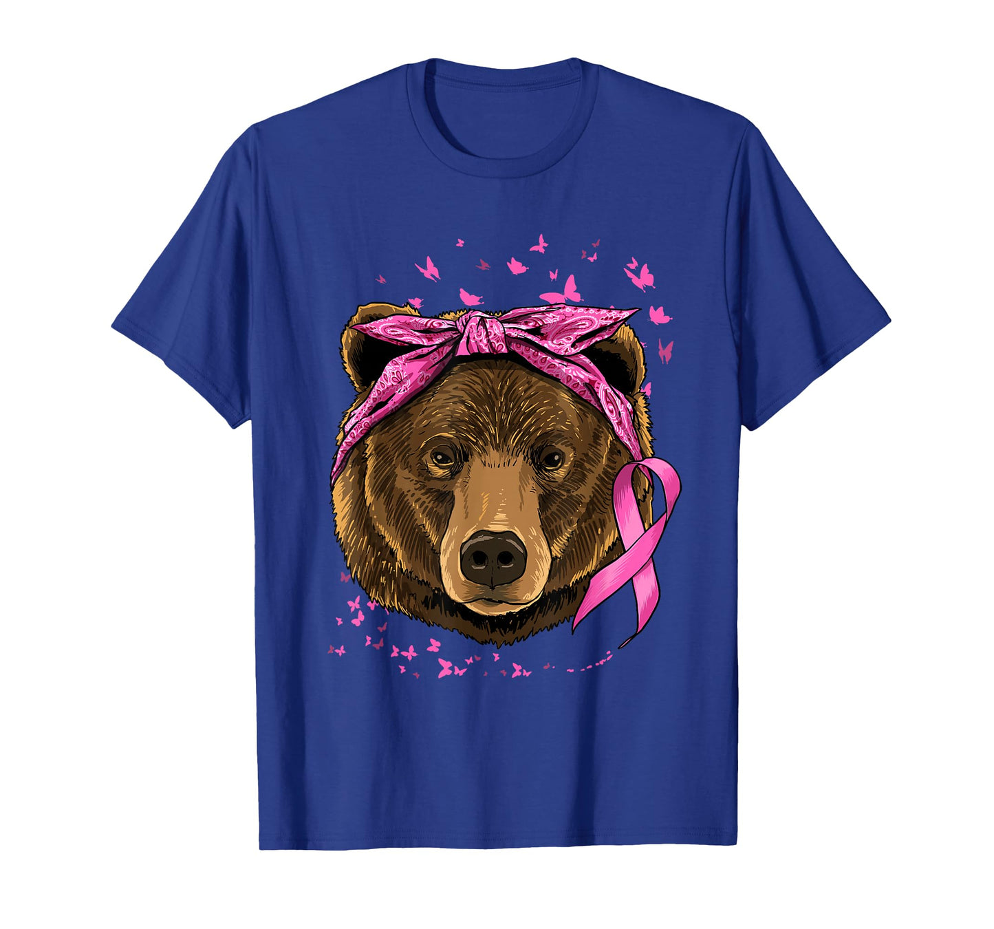 Pawsome Breast Cancer Awareness Women's Pink Animal Print T-Shirt - Small - Short Sleeve - Classic Fit - Cotton Blend - Imported