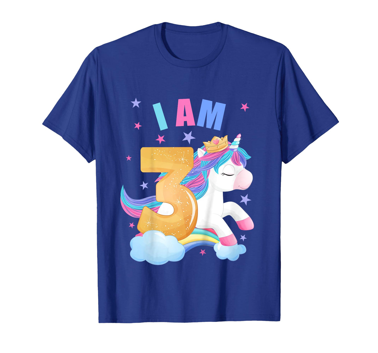 3 Years old 3 birthday outfit Boy girl Unicorn T-Shirt