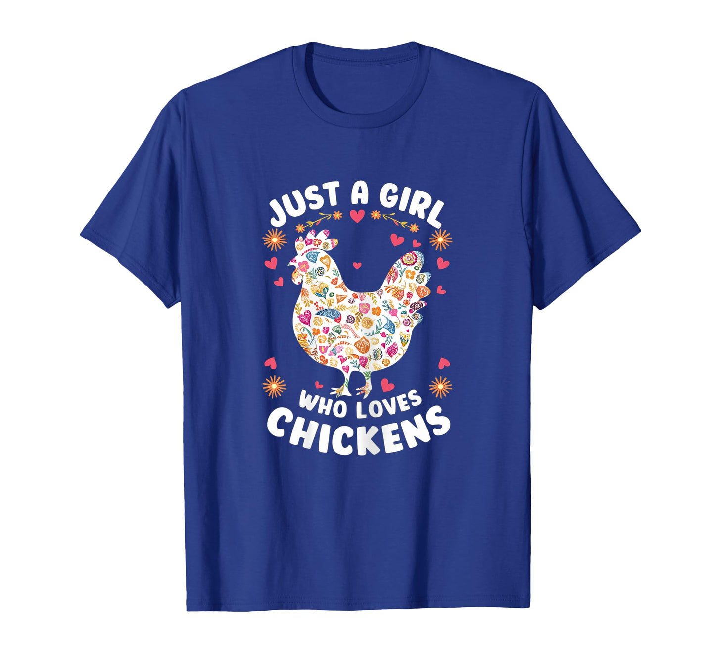 Just a Girl Who Loves Chickens Mom Chicken Shirts for Women T-Shirt