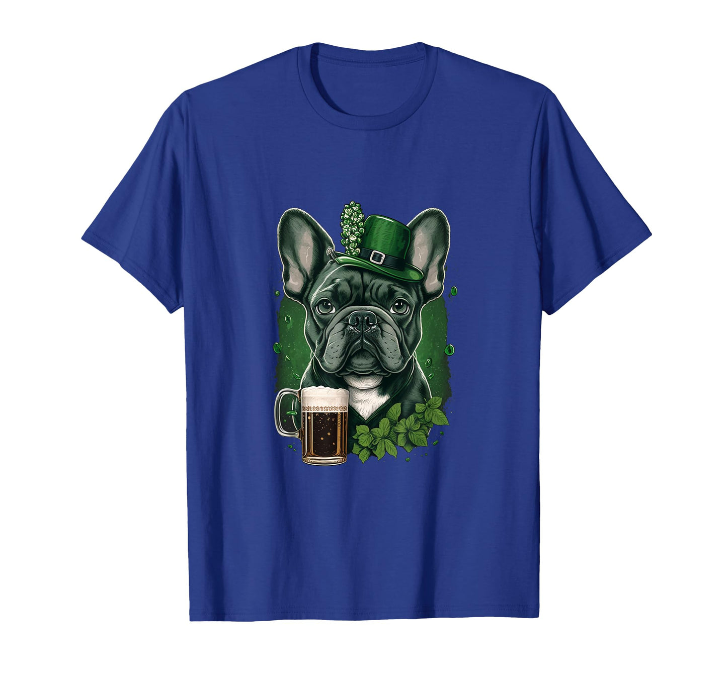 French Bulldog |St. Patricks Day Beer Shamrock Ireland Dog T-Shirt for Men Women