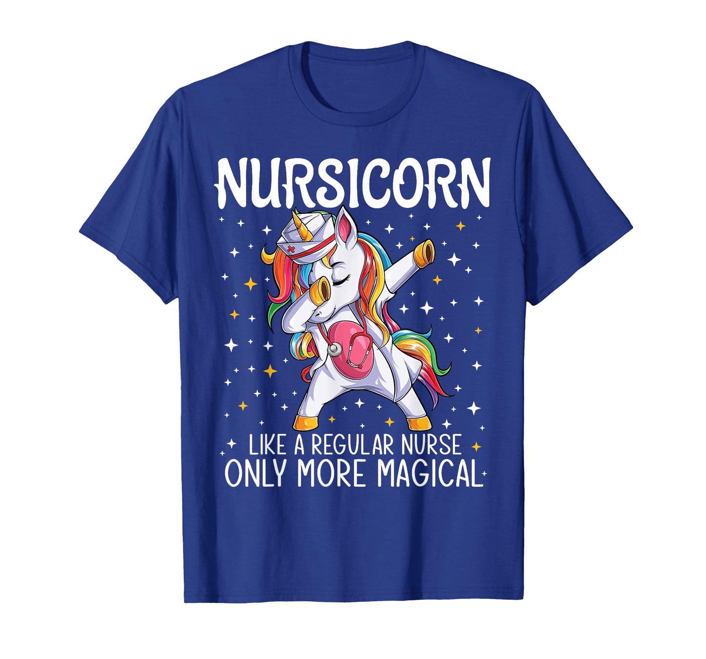 Dabbing Unicorn Nursicorn Funny Nurse Gift women men CNA RN T-Shirt