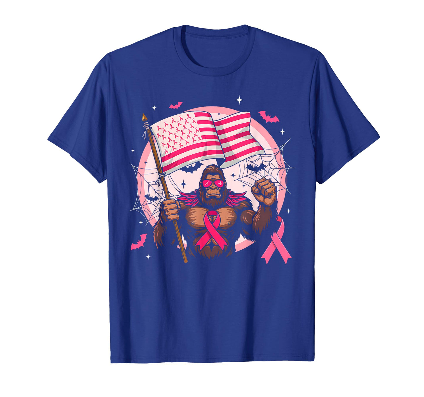 Bigfoot Pink Ribbon Breast Cancer Awareness Month Women Men T-Shirt