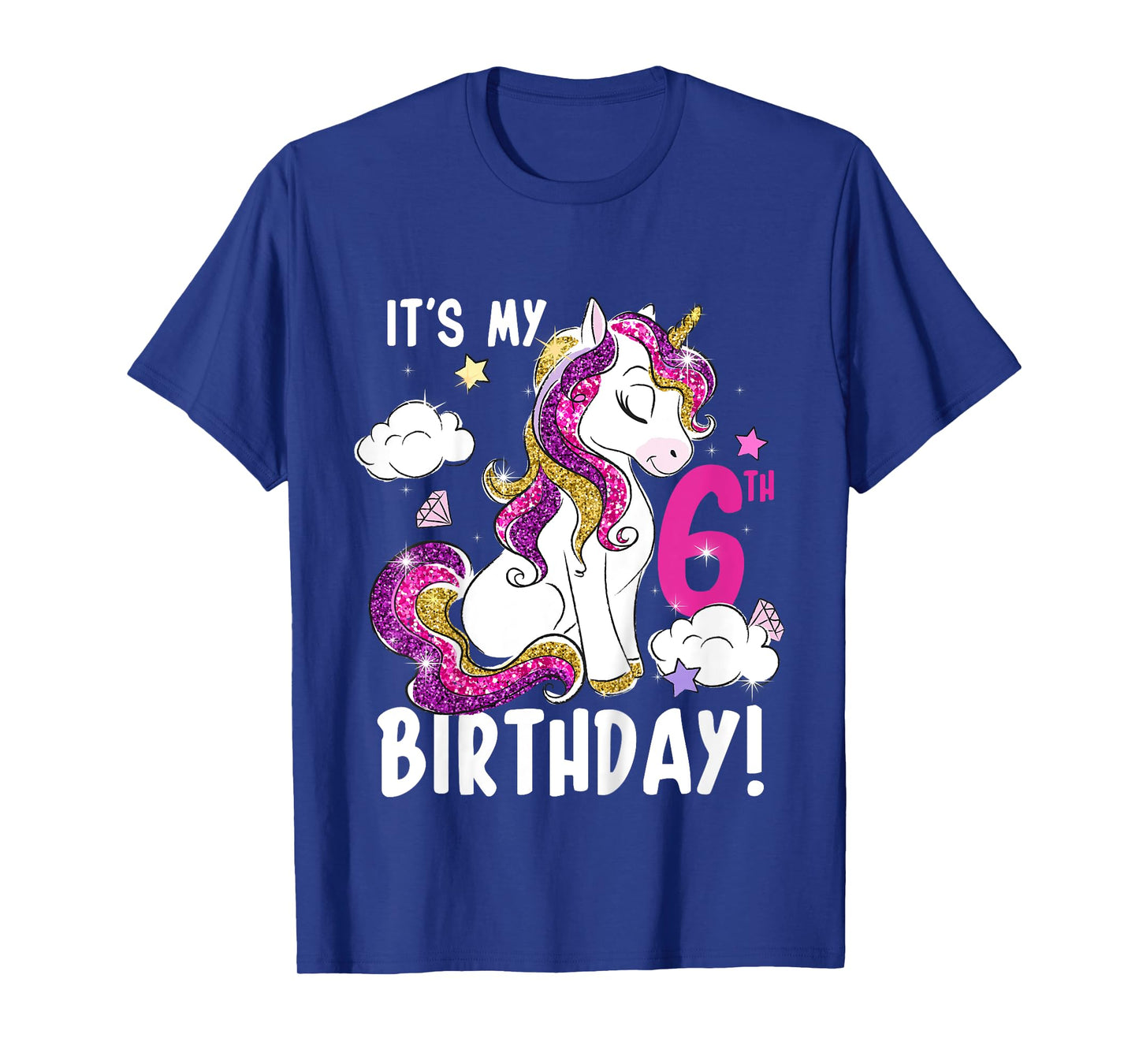 It's My 6th Birthday Unicorn T-Shirt