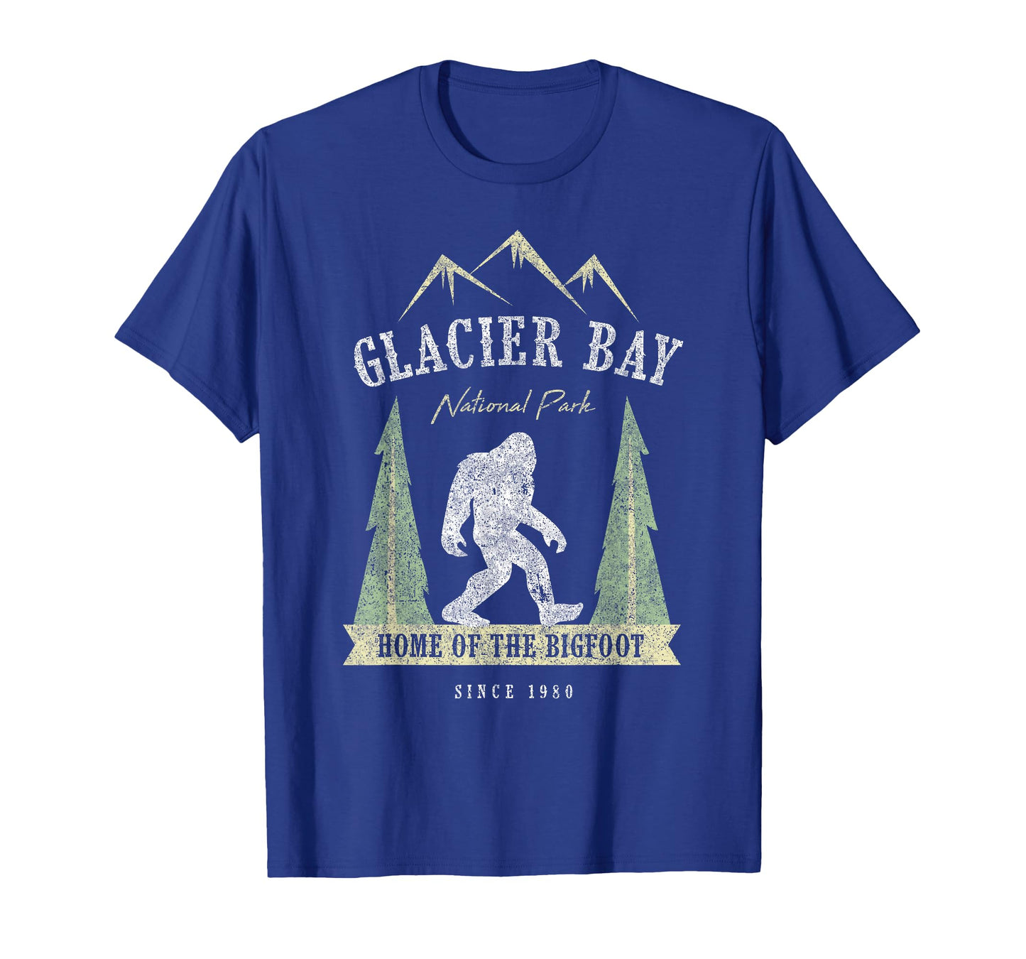 Glacier Bay National Park Shirt Vintage Bigfoot Alaska Gift T-Shirt