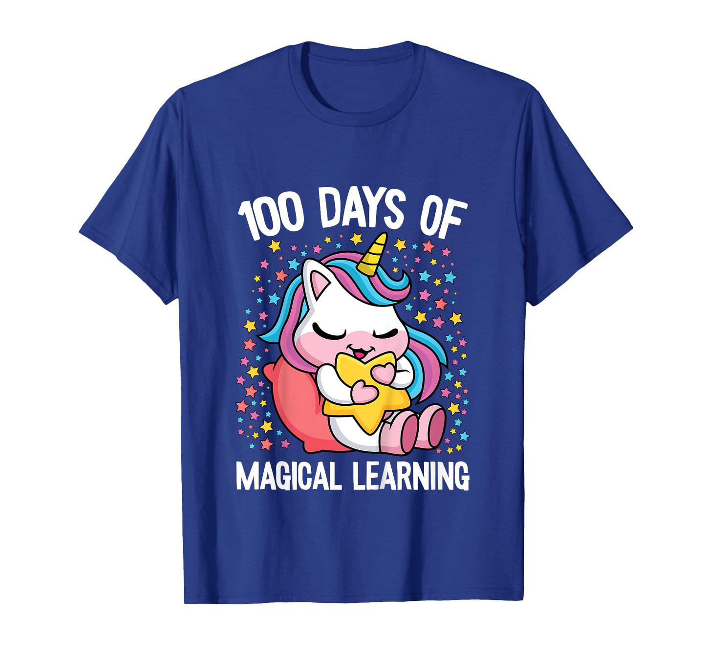 100 Days Of Magical Learning 100th Day Of School Unicorn T-Shirt