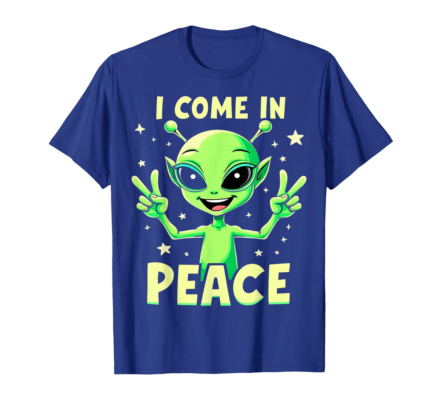 Cute Alien I Come in Peace Fun Sci-Fi T-Shirt