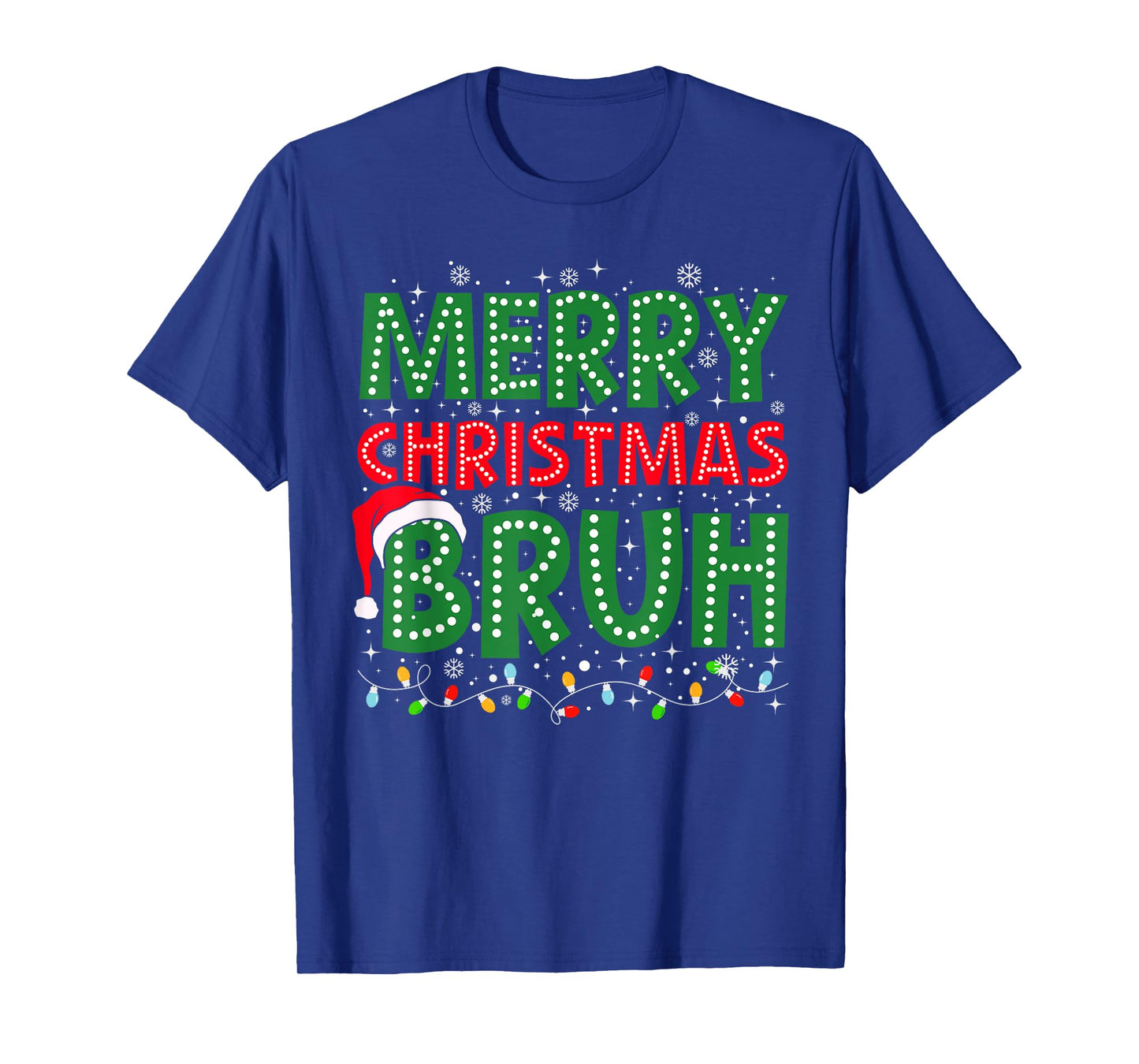 Bruh Meme Funny Saying Bro Greeting Teens Boys Men Christmas T-Shirt