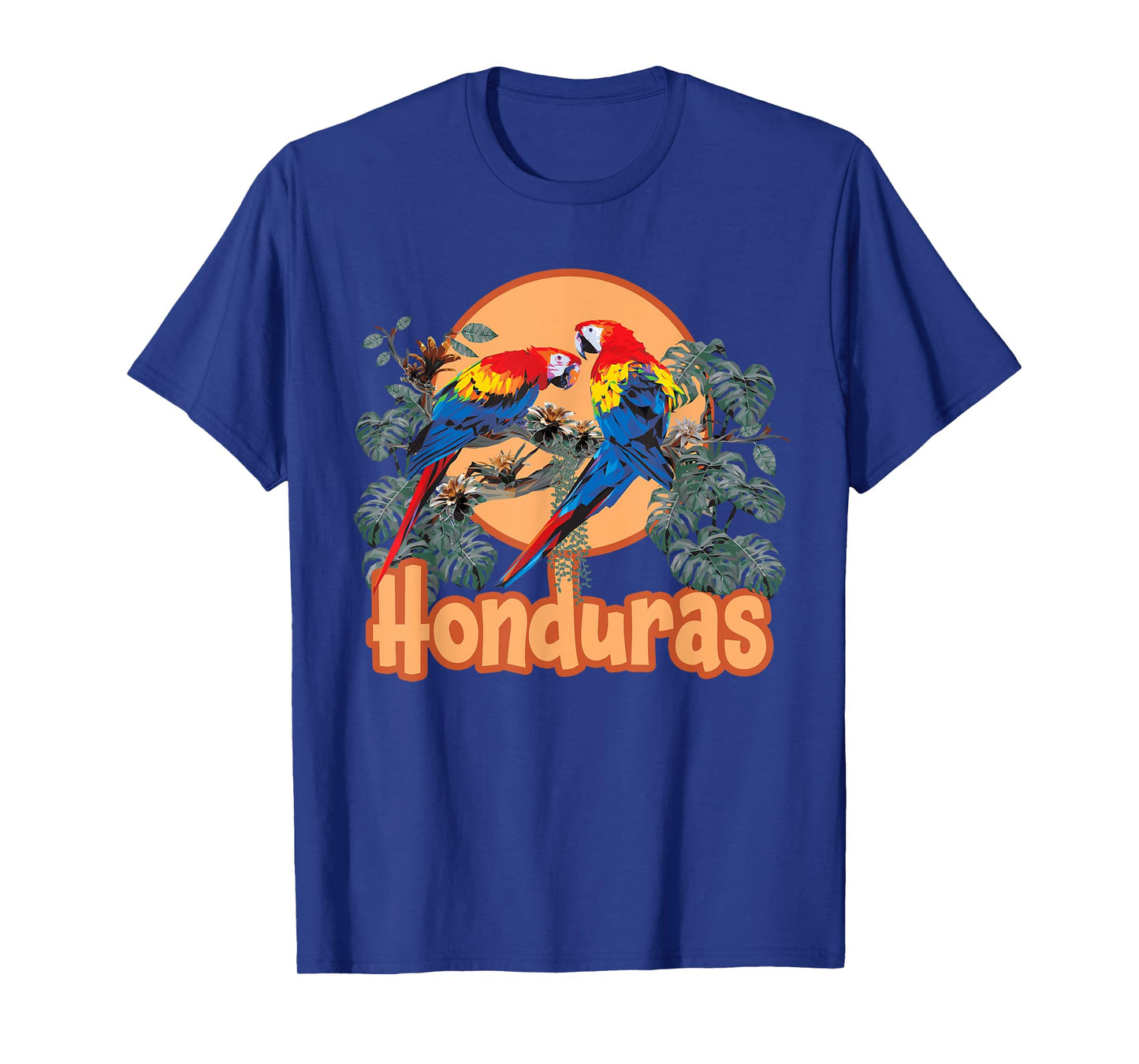 Honduran Scarlet Macaw Men Women Honduras T-Shirt