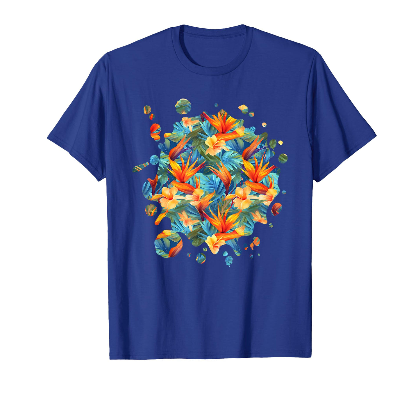 Cute Bird of Paradise Inspired Flower Plant Lover Gardener T-Shirt