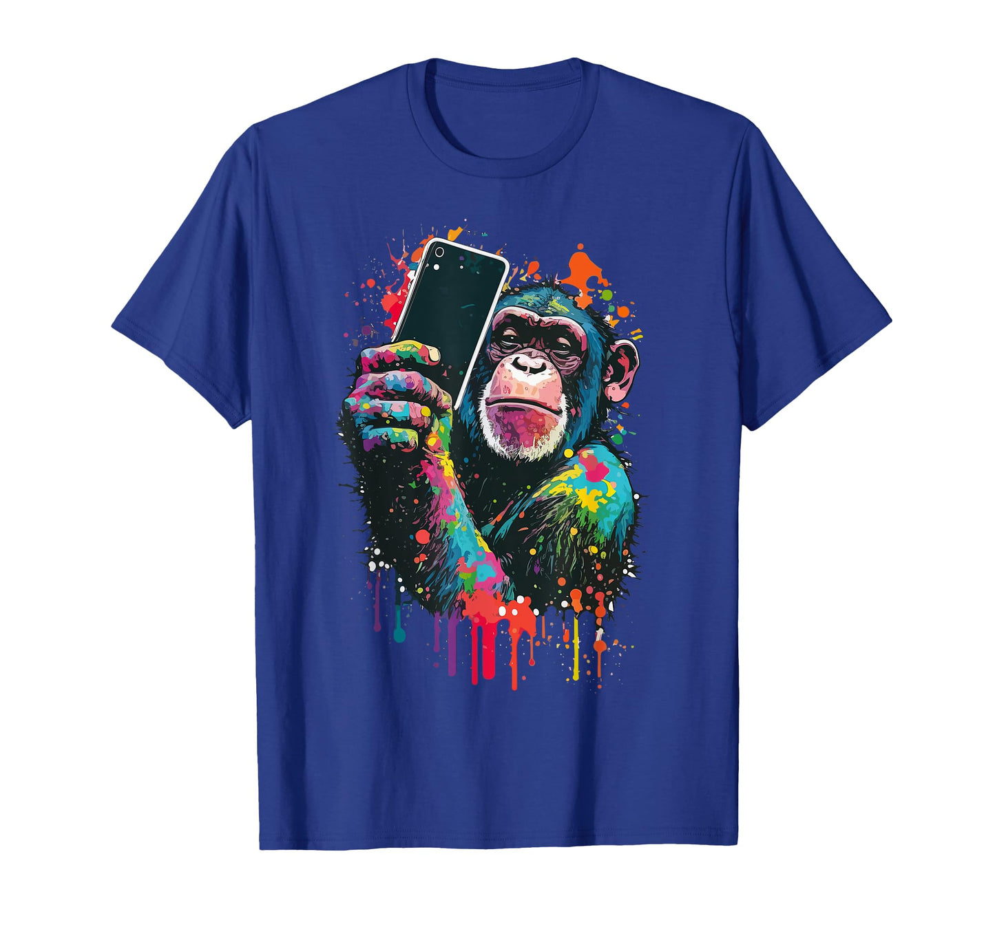 Cool City Monkey Taking a Selfie - Pop Art Style T-Shirt