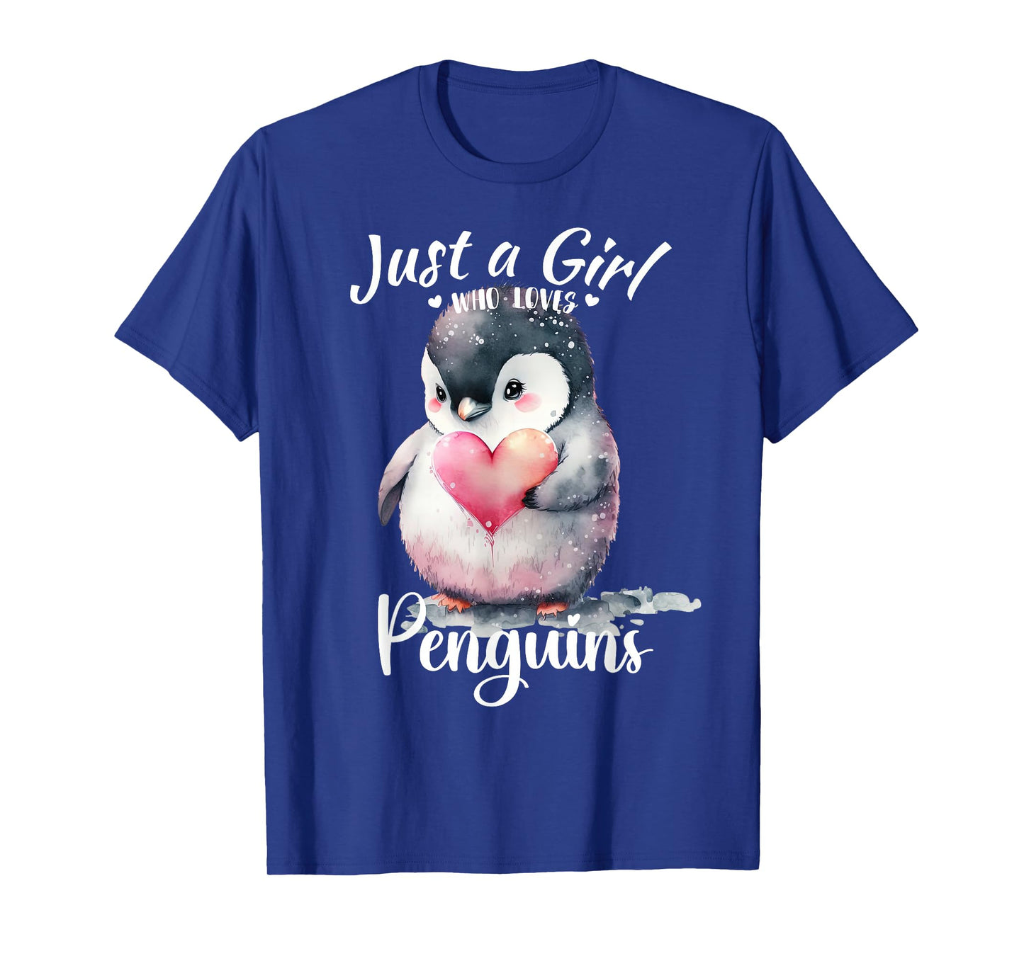 Just a Girl Who Loves Penguins for Girls Who Love Animals T-Shirt