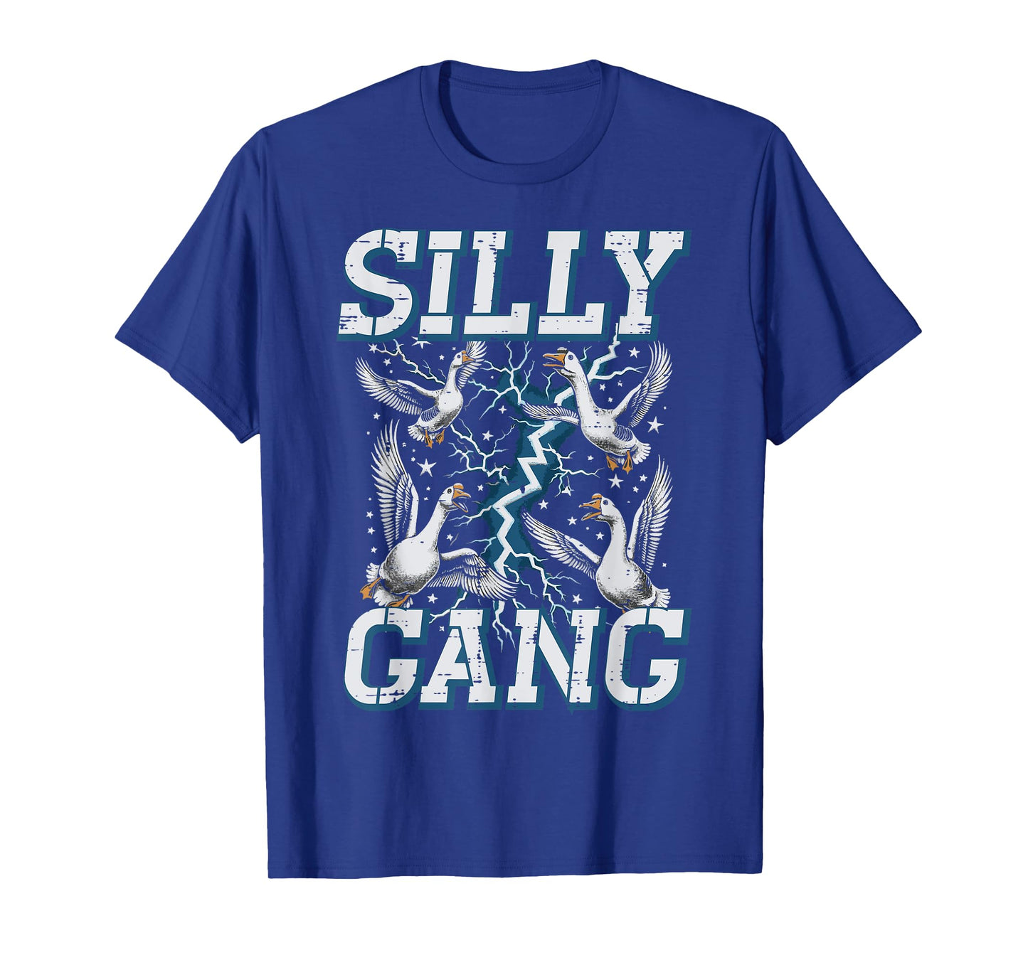 Geese Silly Gang Funny Goose Duck Meme Animal Men Women Kids T-Shirt