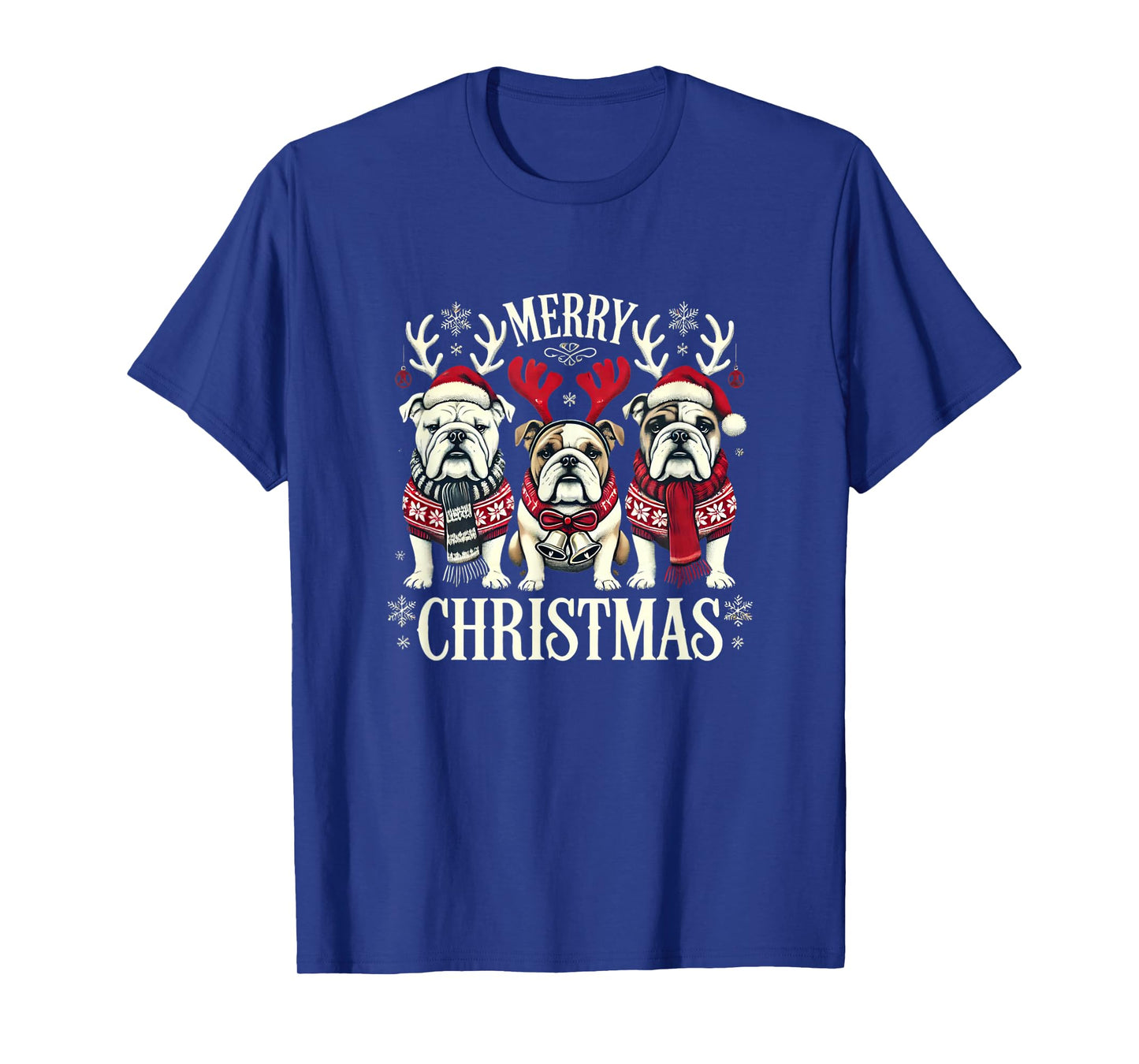 Christmas English Bulldog Mom English Bulldog Christmas T-Shirt