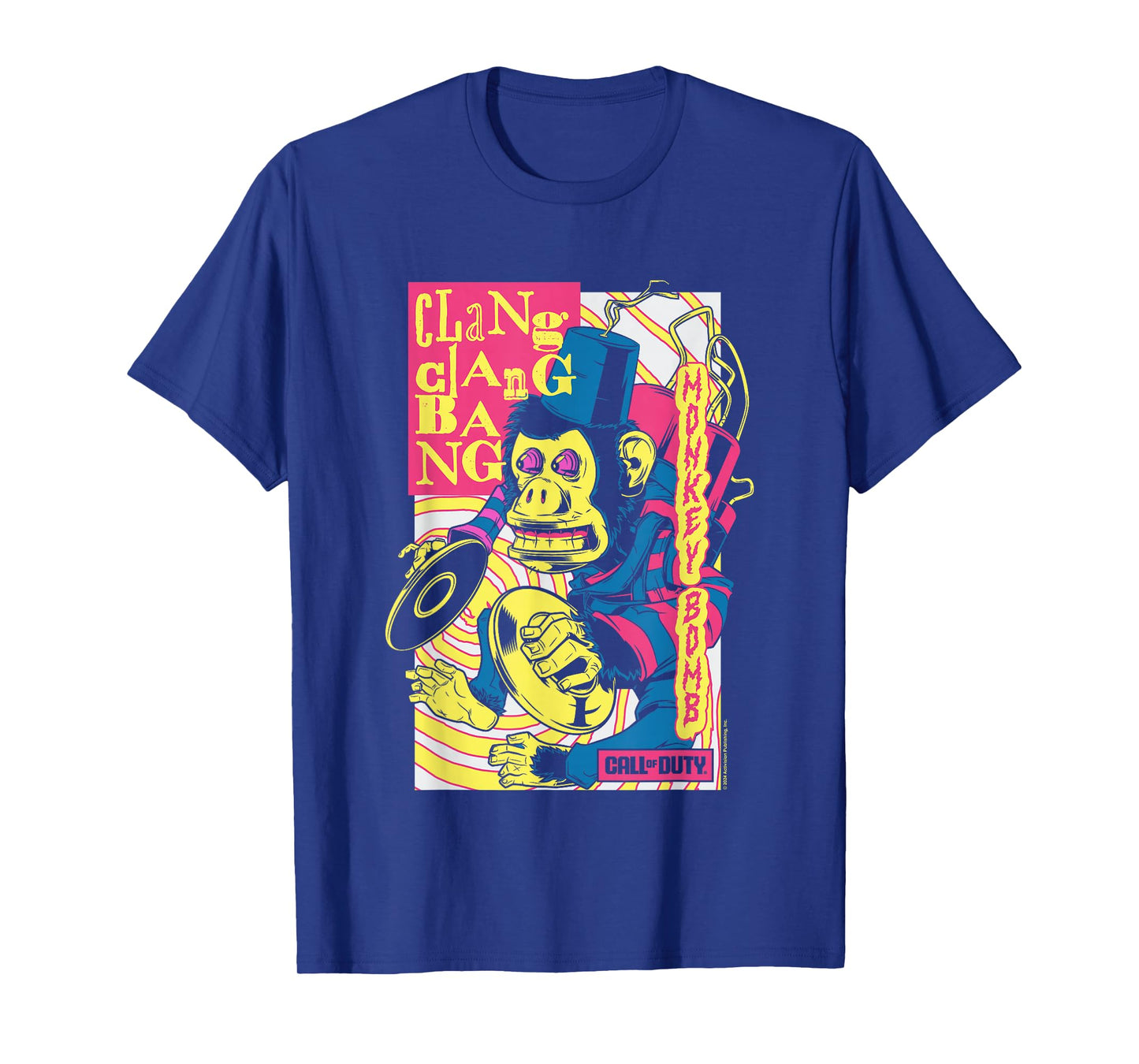 Call Of Duty Monkey Bomb Clang Clang Bang Vintage T-Shirt