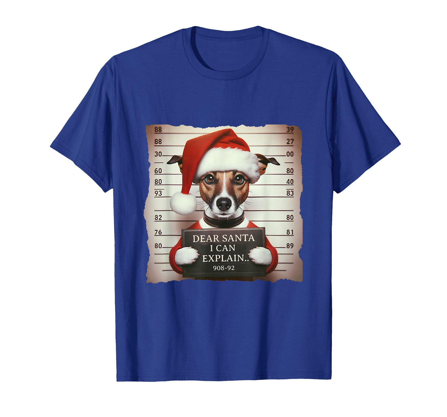 Jack Russell Terrier Dogs Christmas Dear Santa I Can Explain T-Shirt