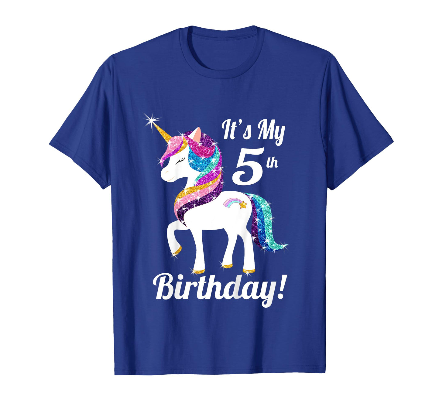 It's my 5th birthday for 5 year old girls Unicorn Shirt T-Shirt