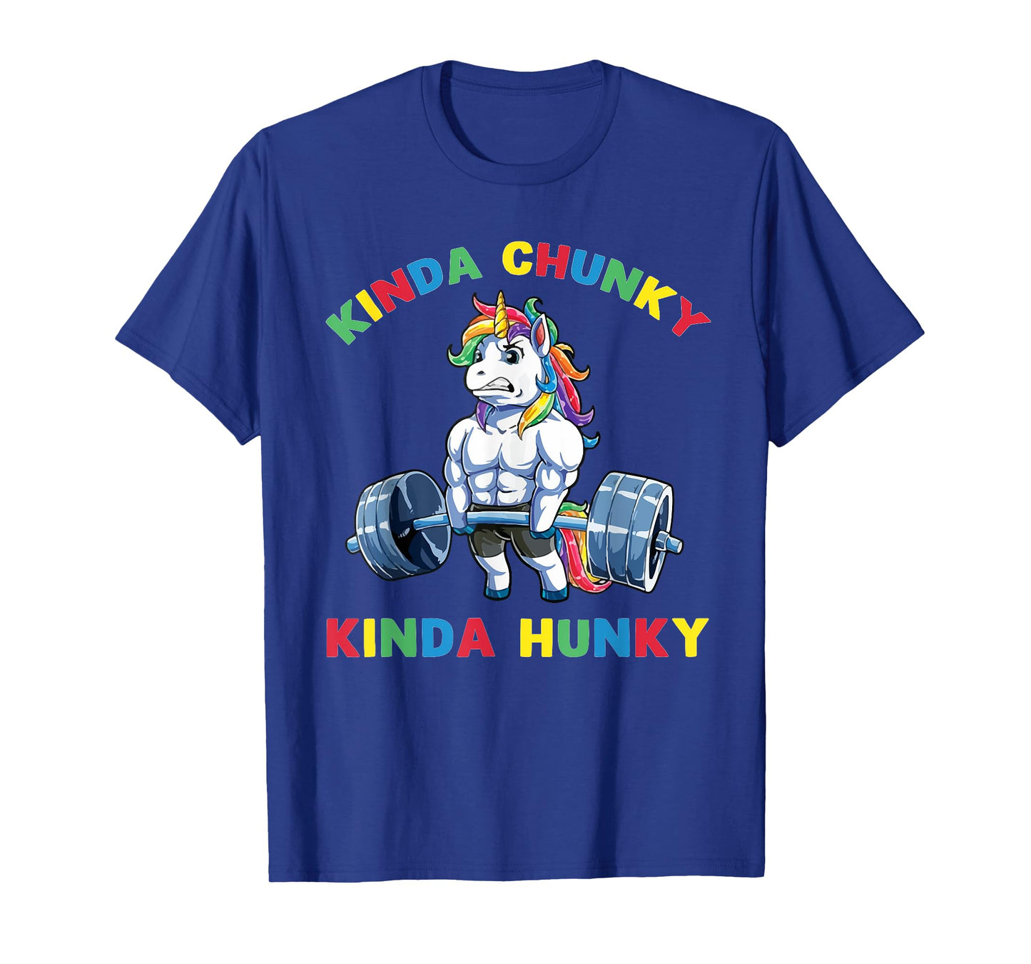 Kinda Chunky Kinda Hunky Weightlifting Bodybuilding Gym T-Shirt